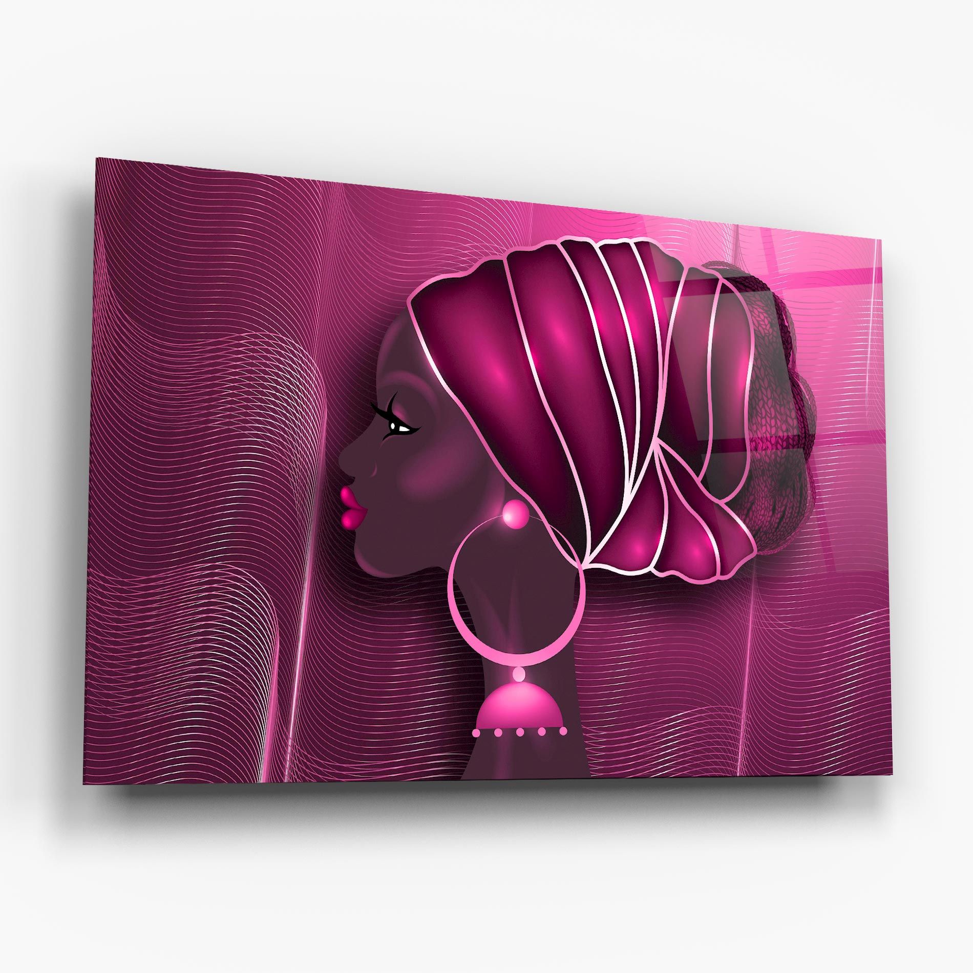 African Pink Woman mockup 6