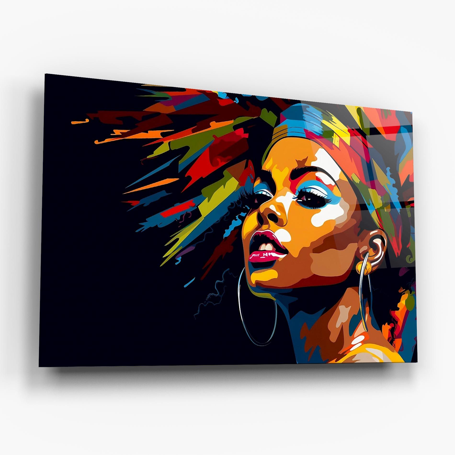 African Woman Portrait mockup 6