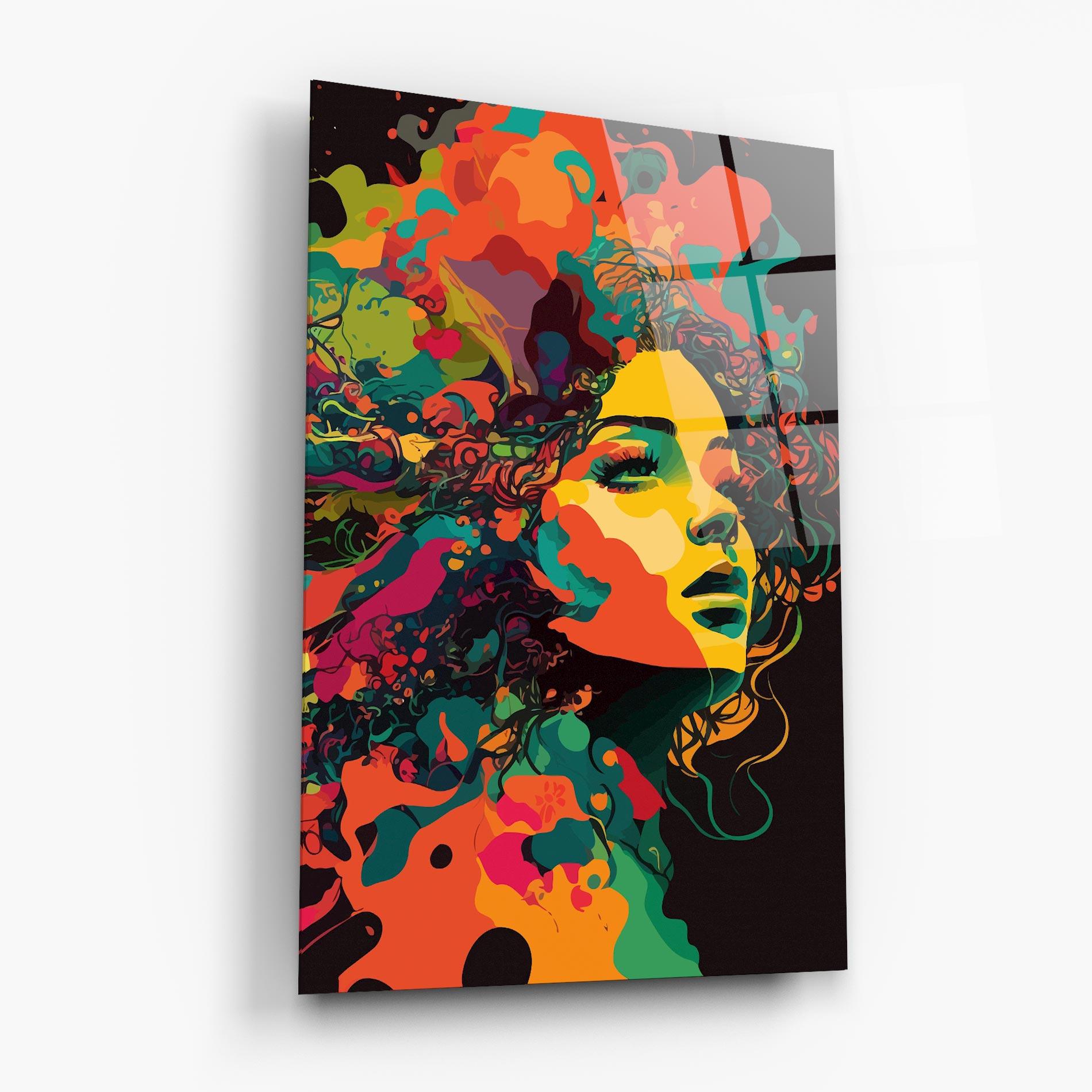 Üvegkép Colorful African Woman mockup 6