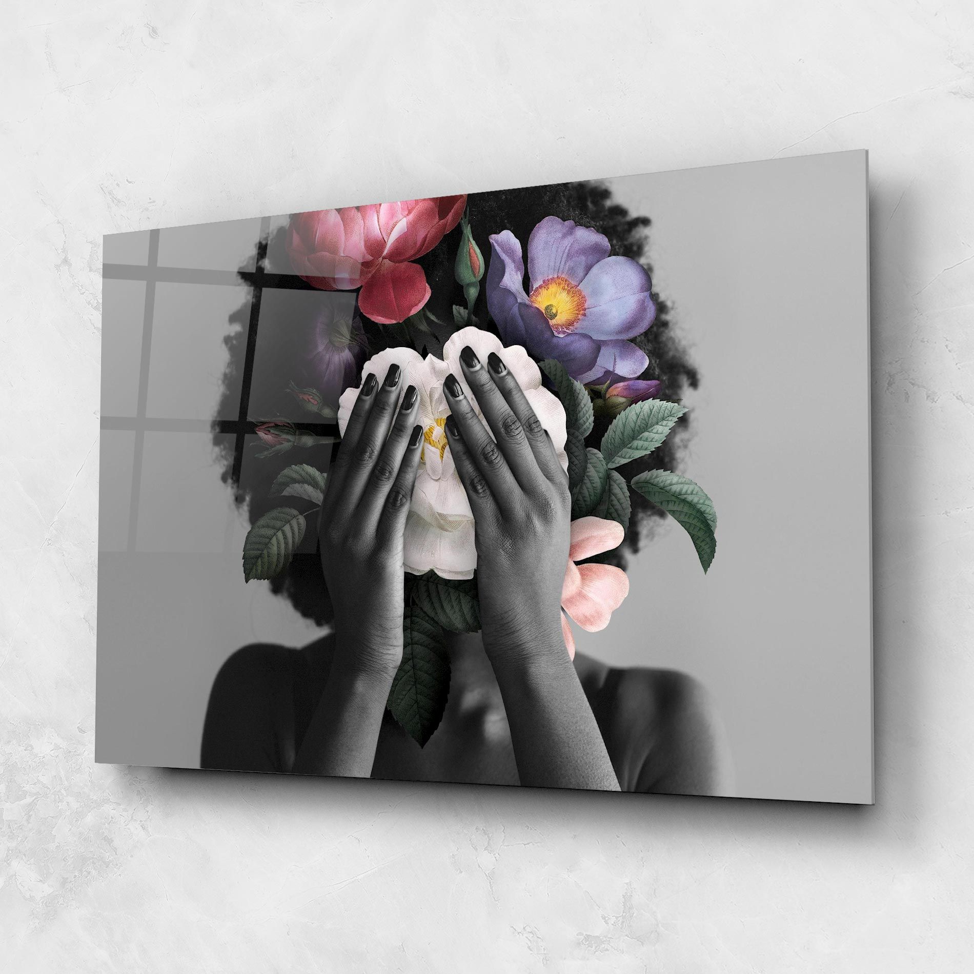 African Flowers Woman mockup 1
