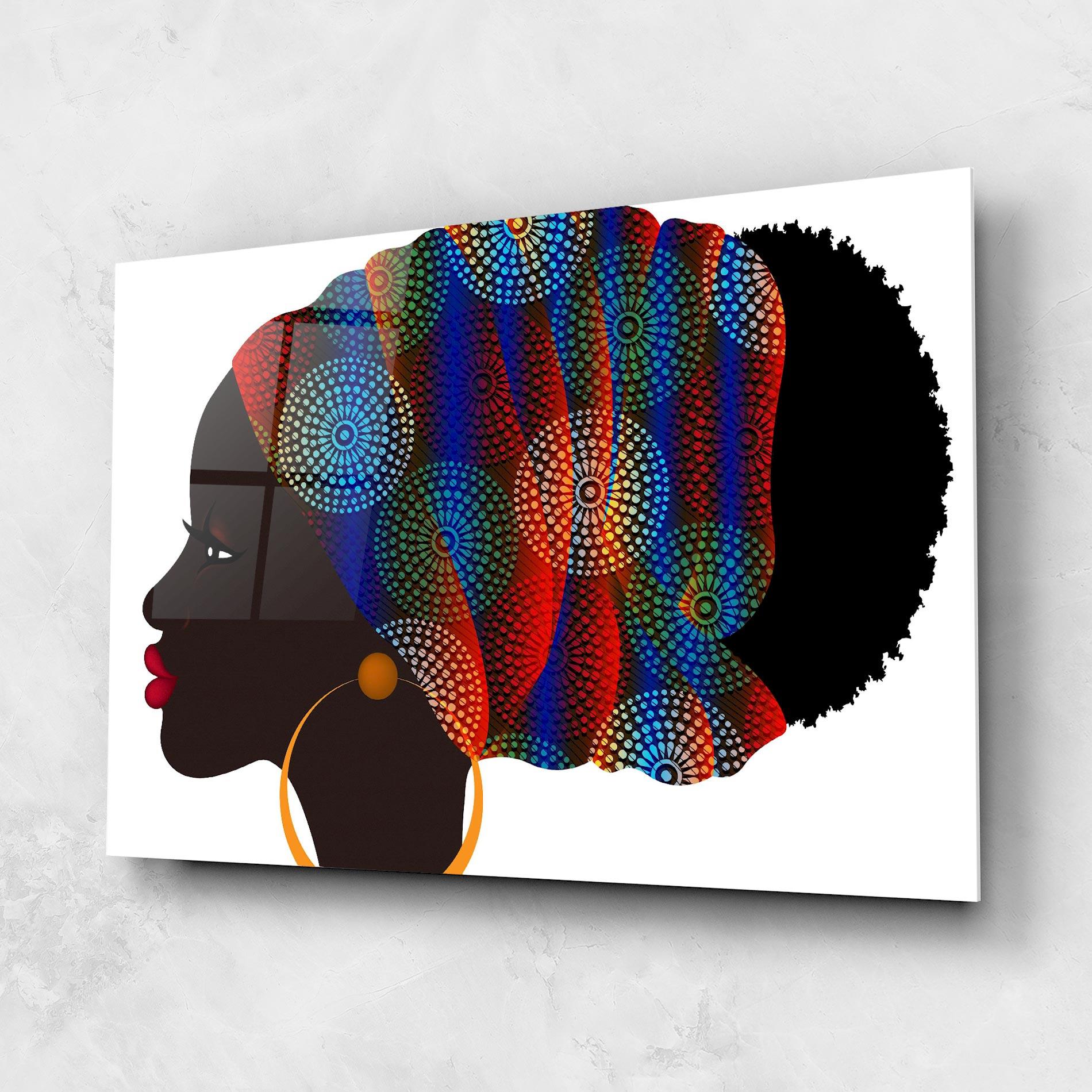 Üvegkép Afro Hairstyle mockup 1