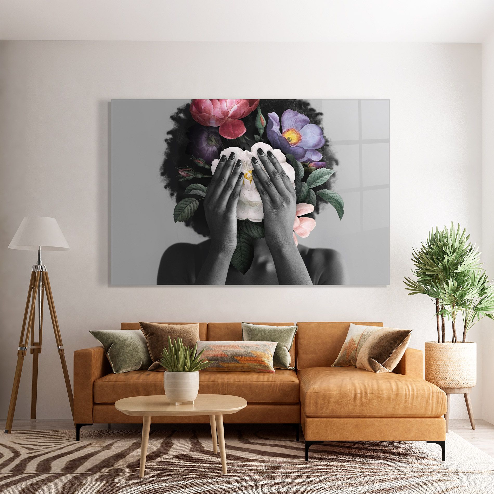African Flowers Woman mockup 7