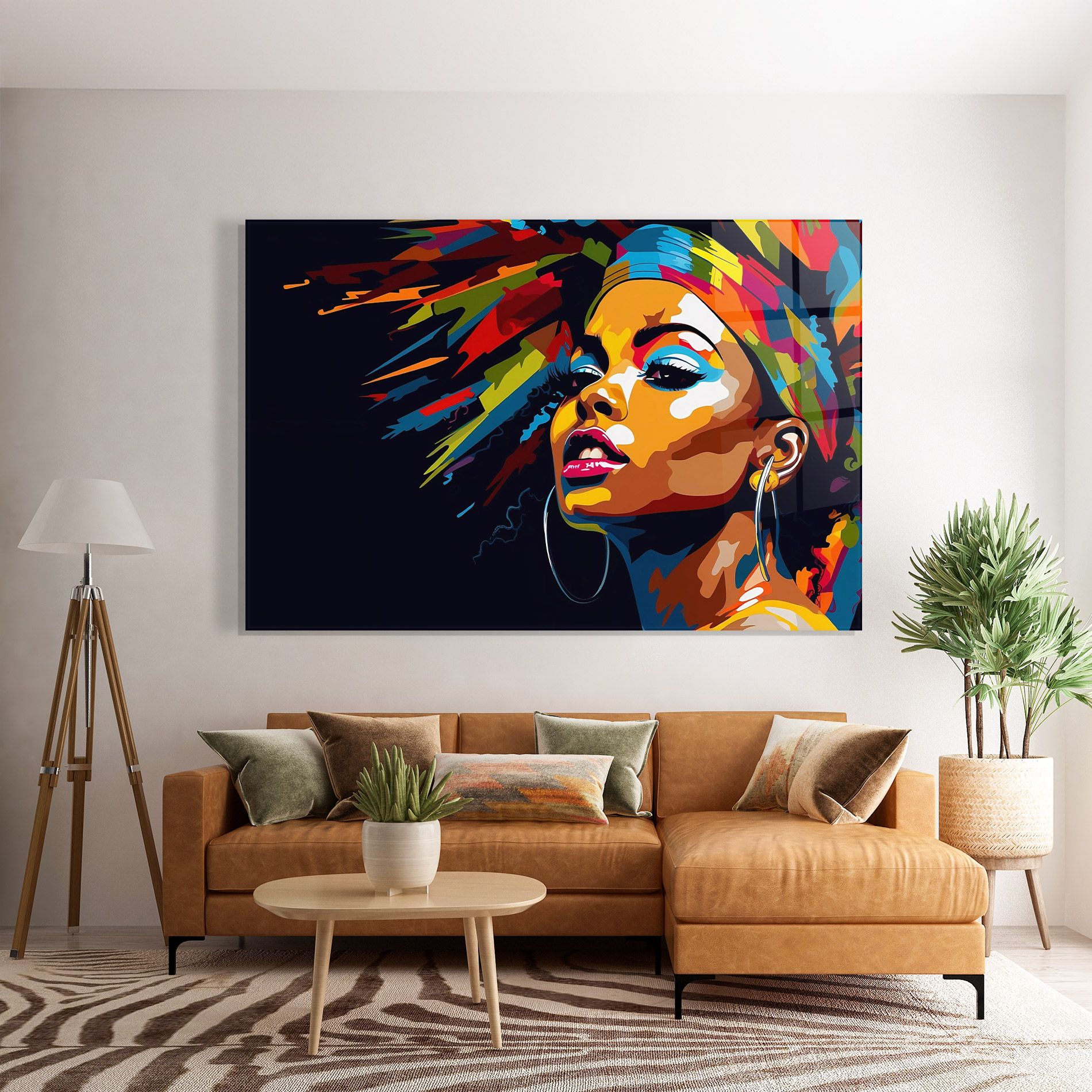 African Woman Portrait mockup 7