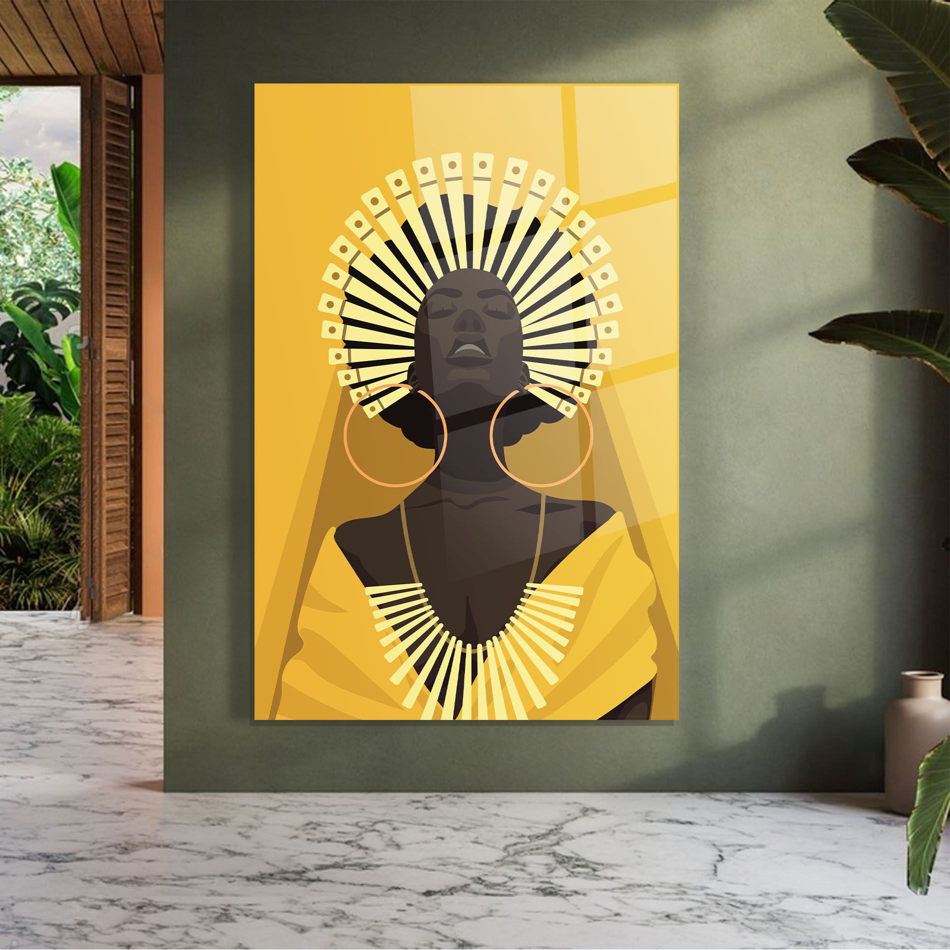 African Pretty Yellow mockup 7