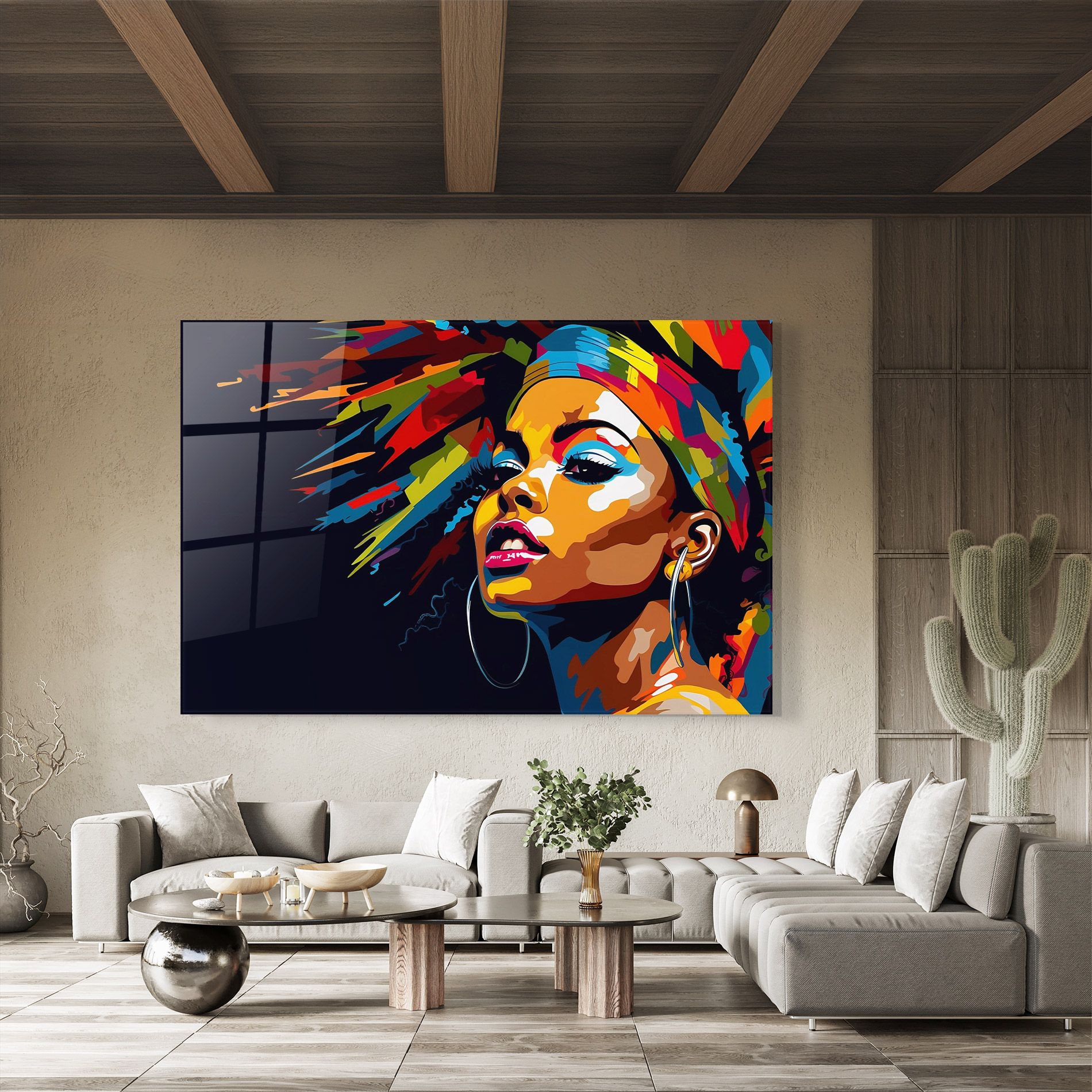 African Woman Portrait mockup 8