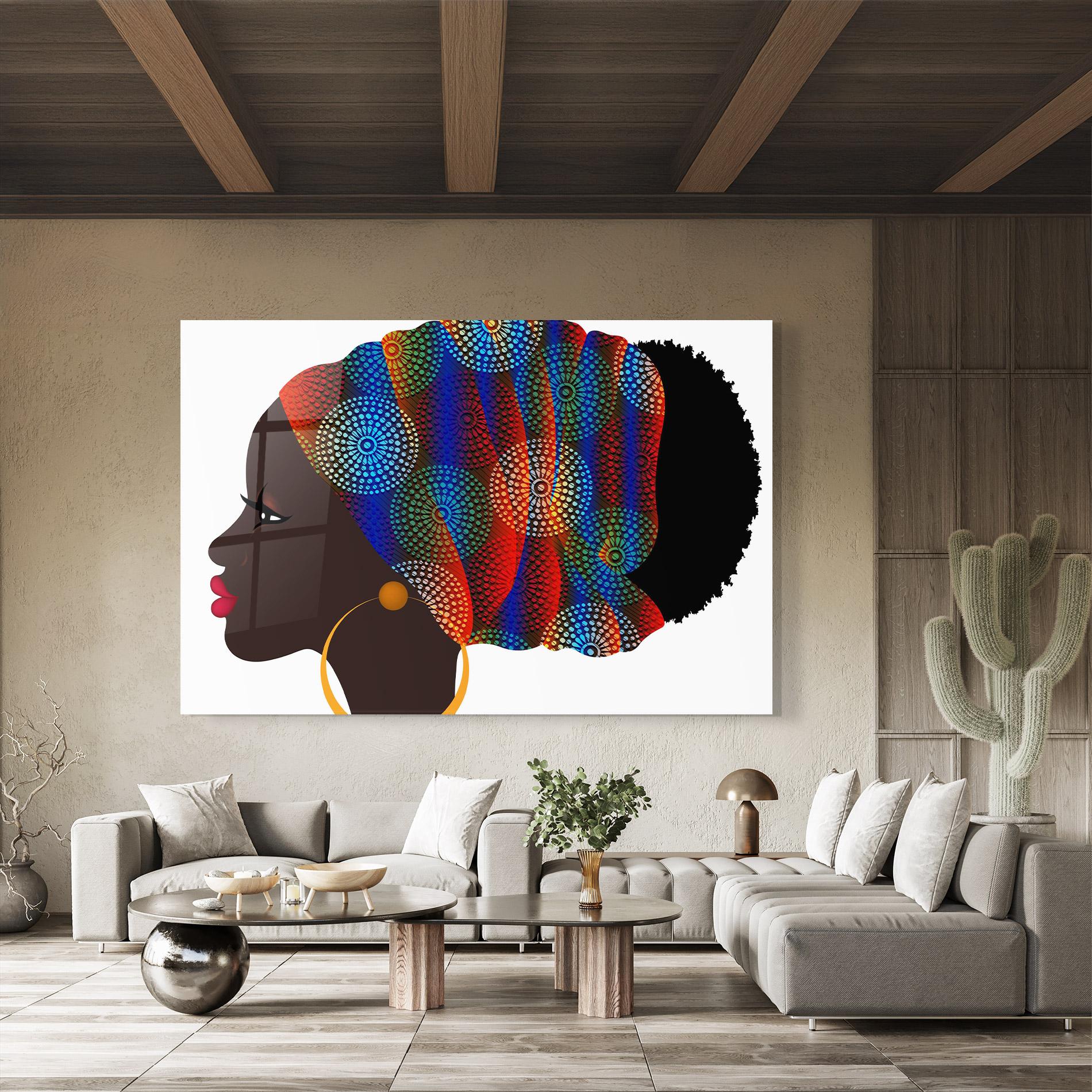 Üvegkép Afro Hairstyle mockup 8