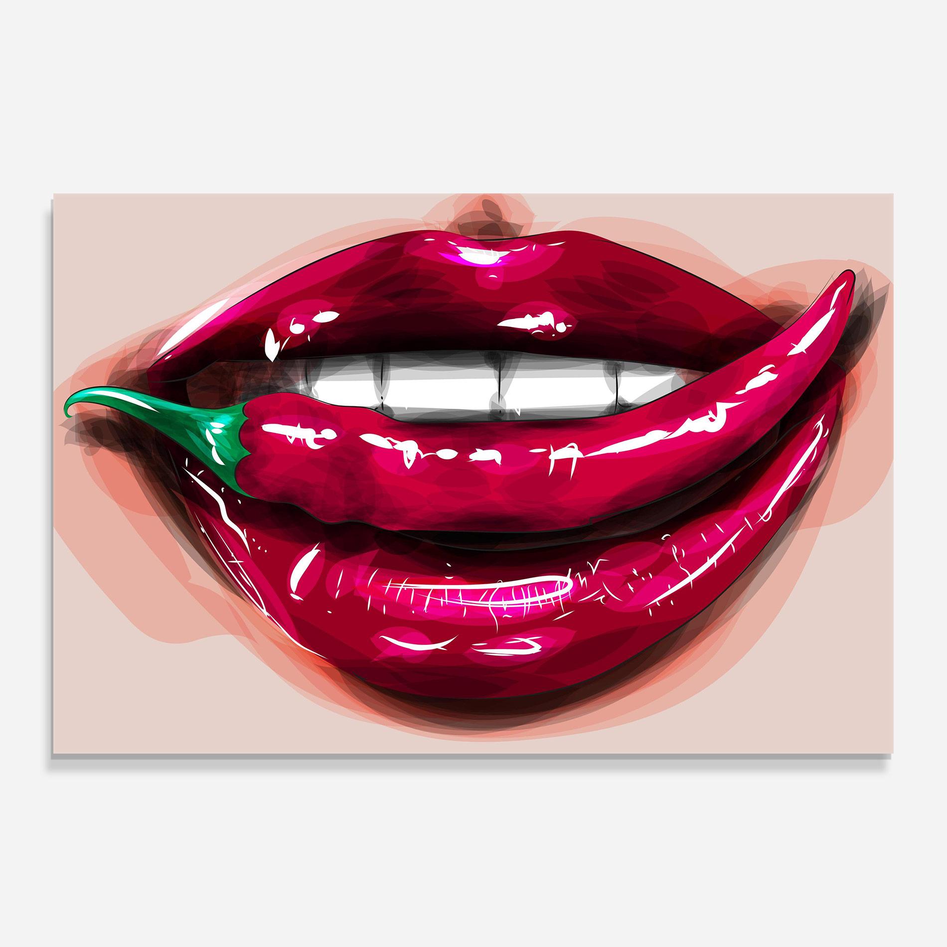 Üvegkép Chilli Lips mockup 0
