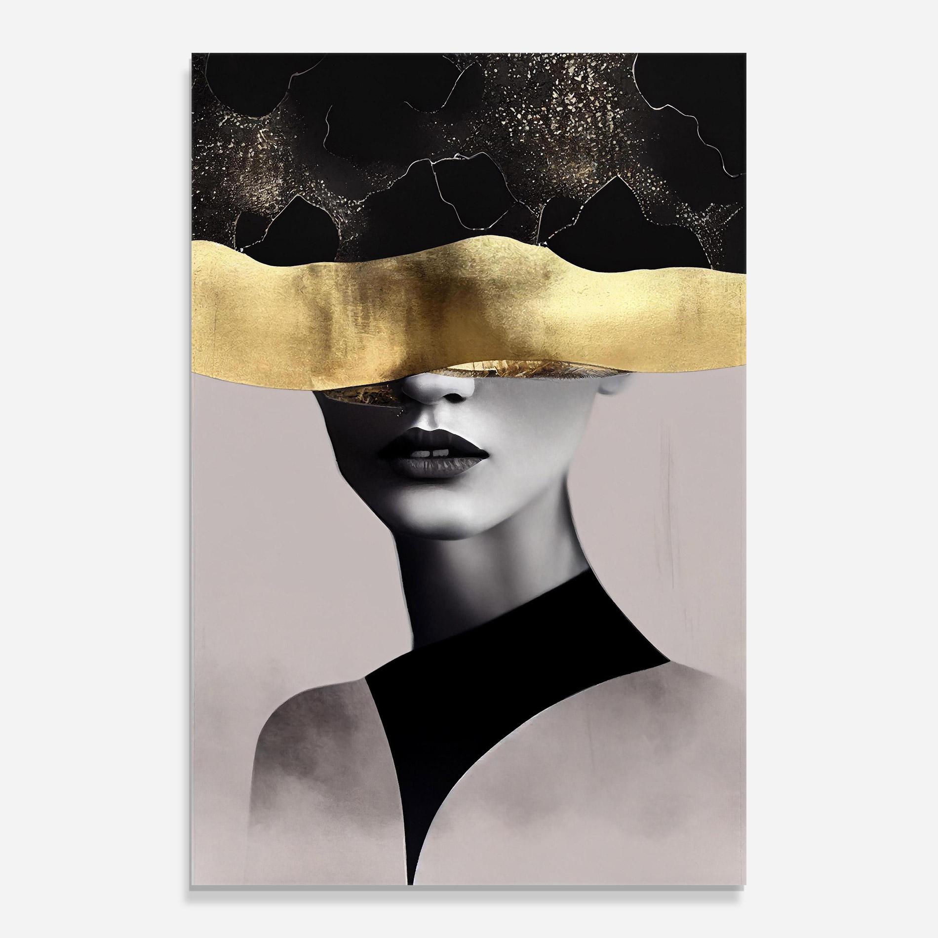 Üvegkép Grey Lips mockup 0