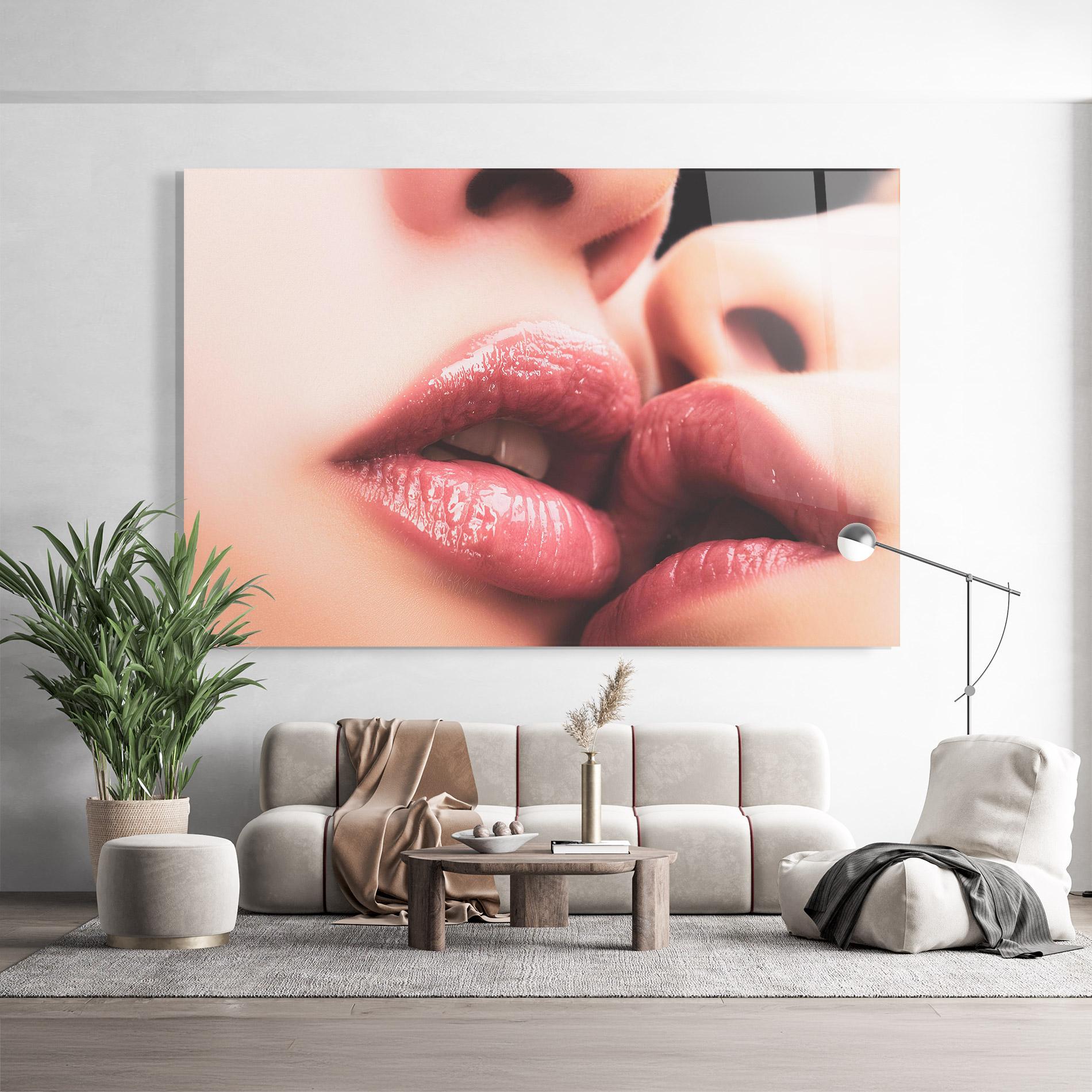 Üvegkép Beautiful Lips mockup 9