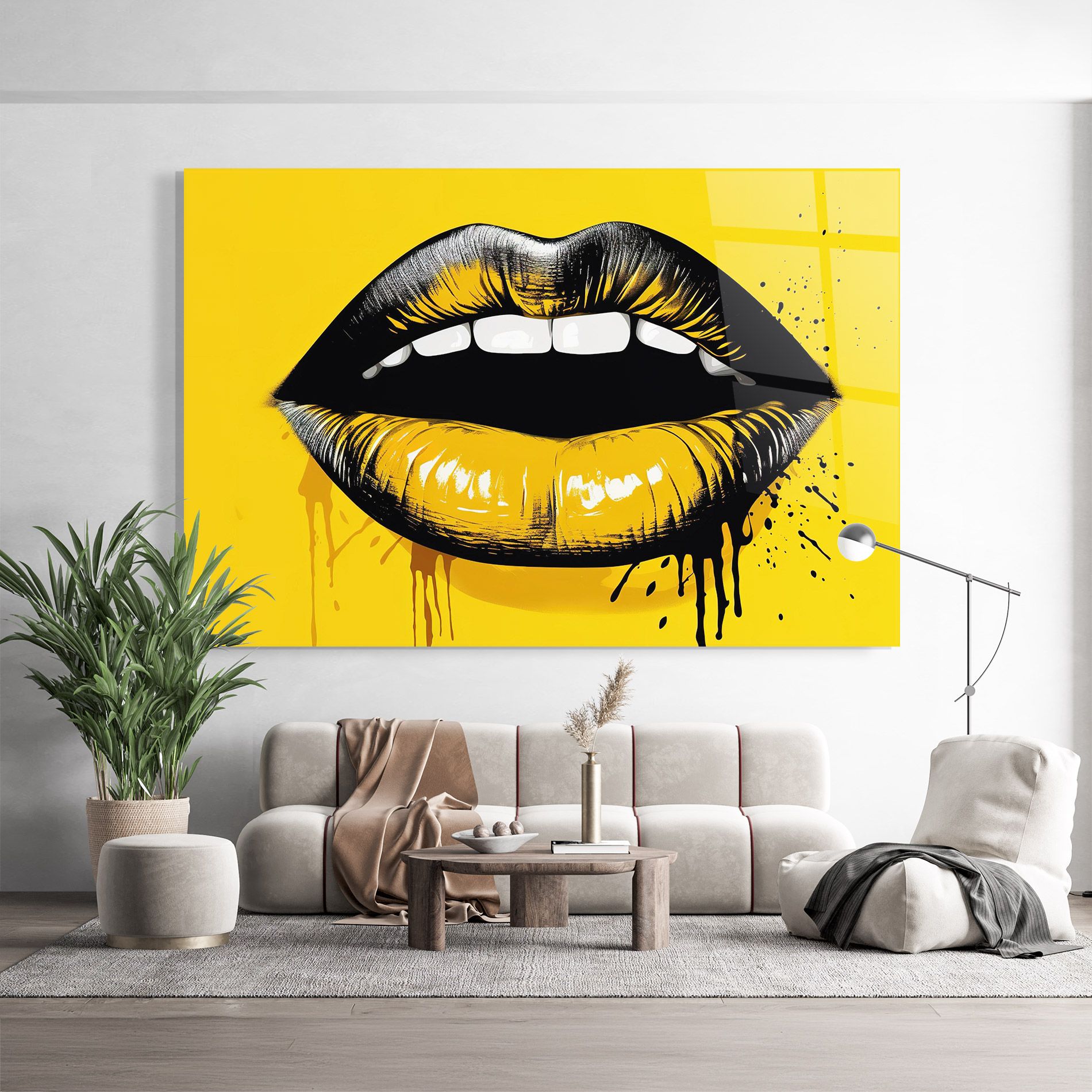 Black Yellow Lips mockup 9
