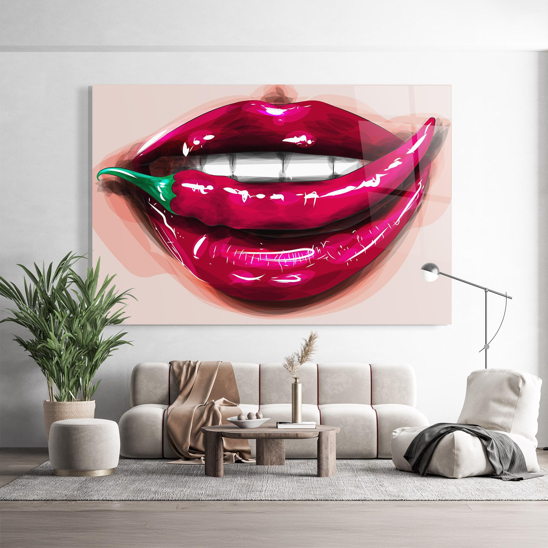 Üvegkép Chilli Lips mockup 9