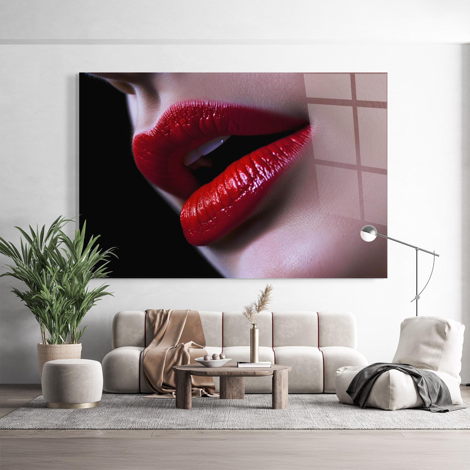 Üvegkép Close Up Woman mockup 9