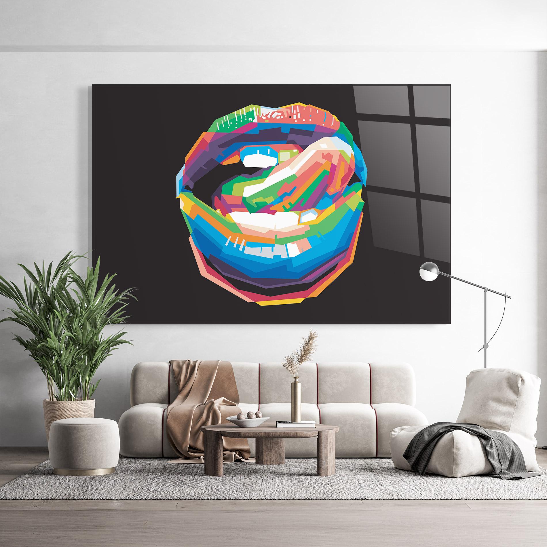 Üvegkép Lips Toungue mockup 9