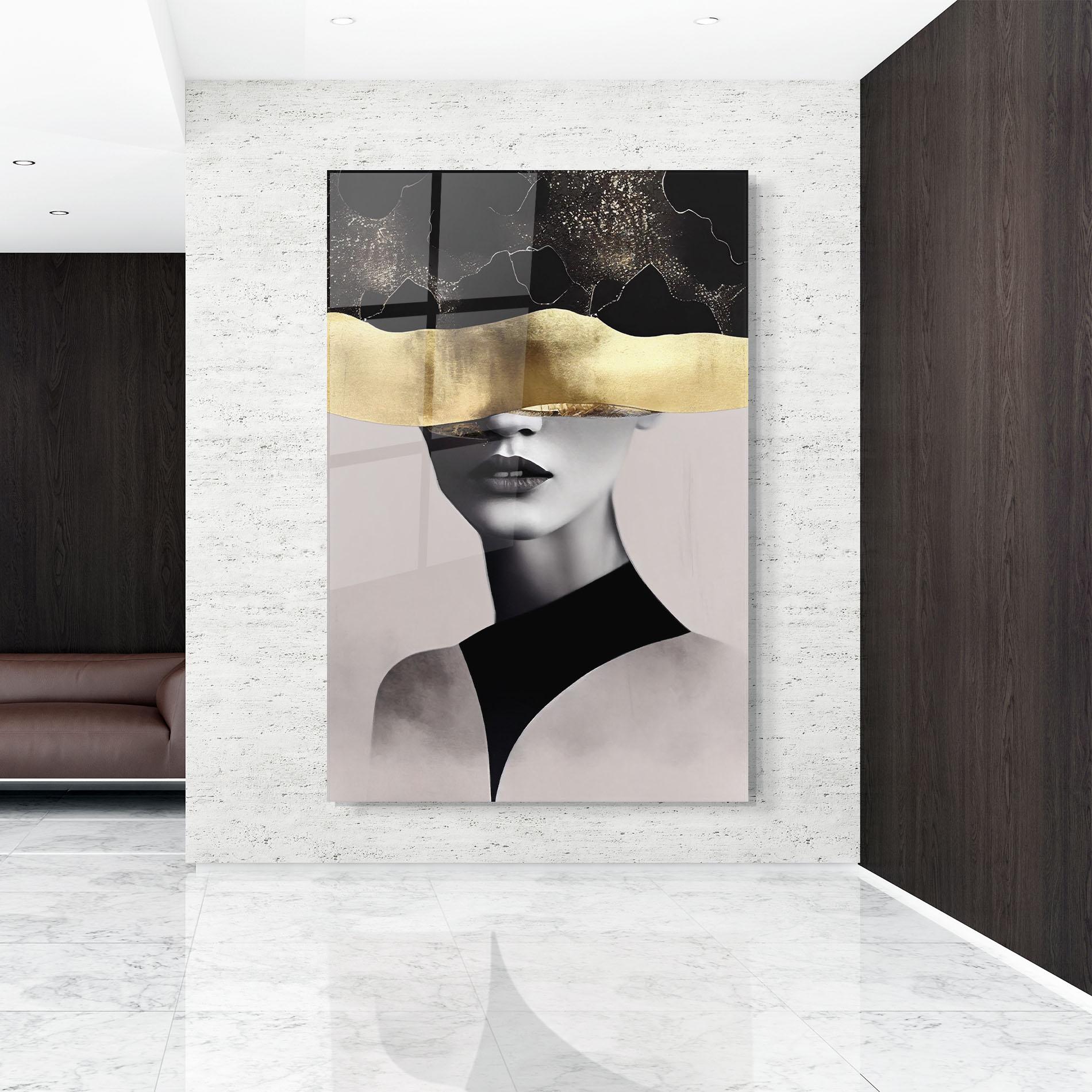 Üvegkép Grey Lips mockup 9