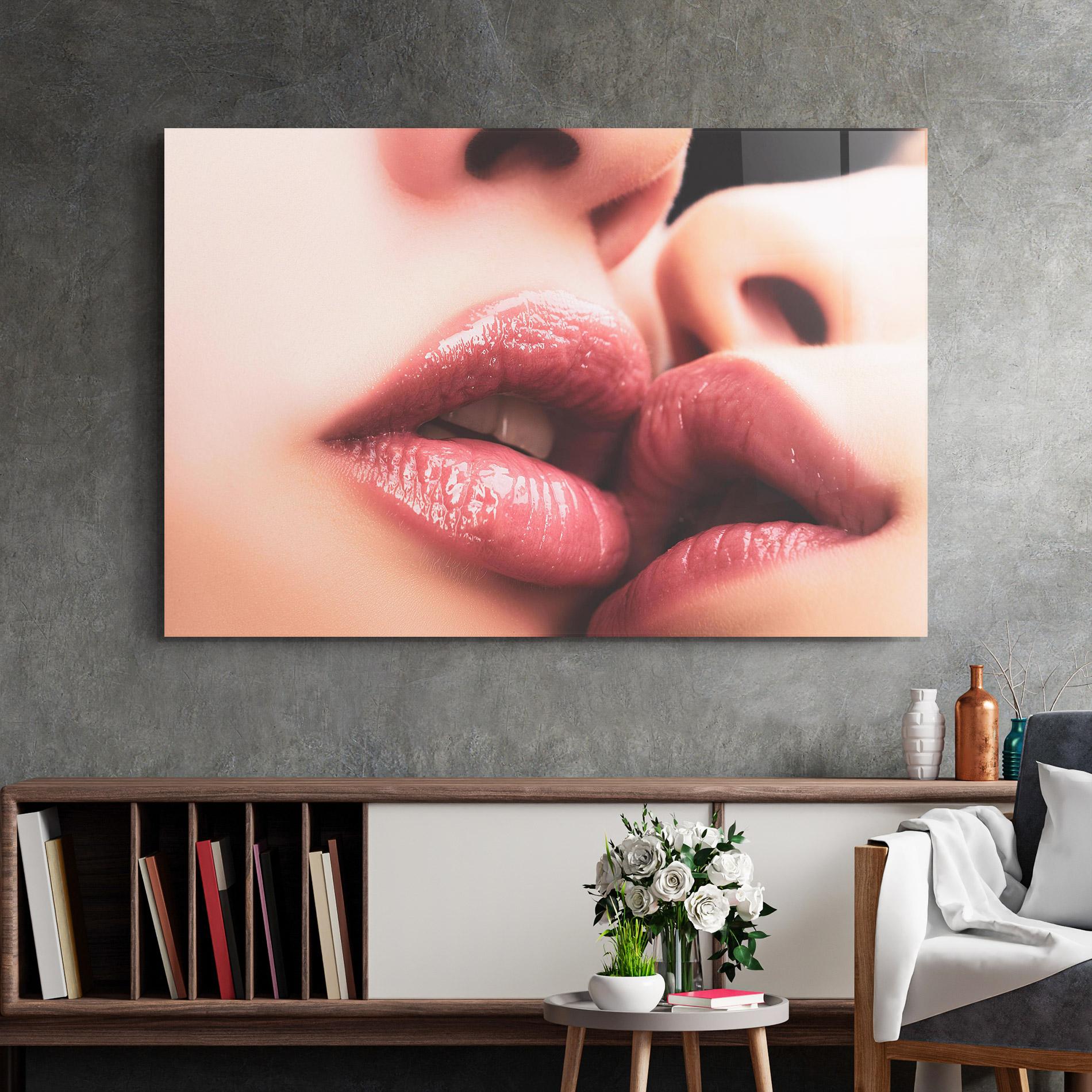 Üvegkép Beautiful Lips mockup 2