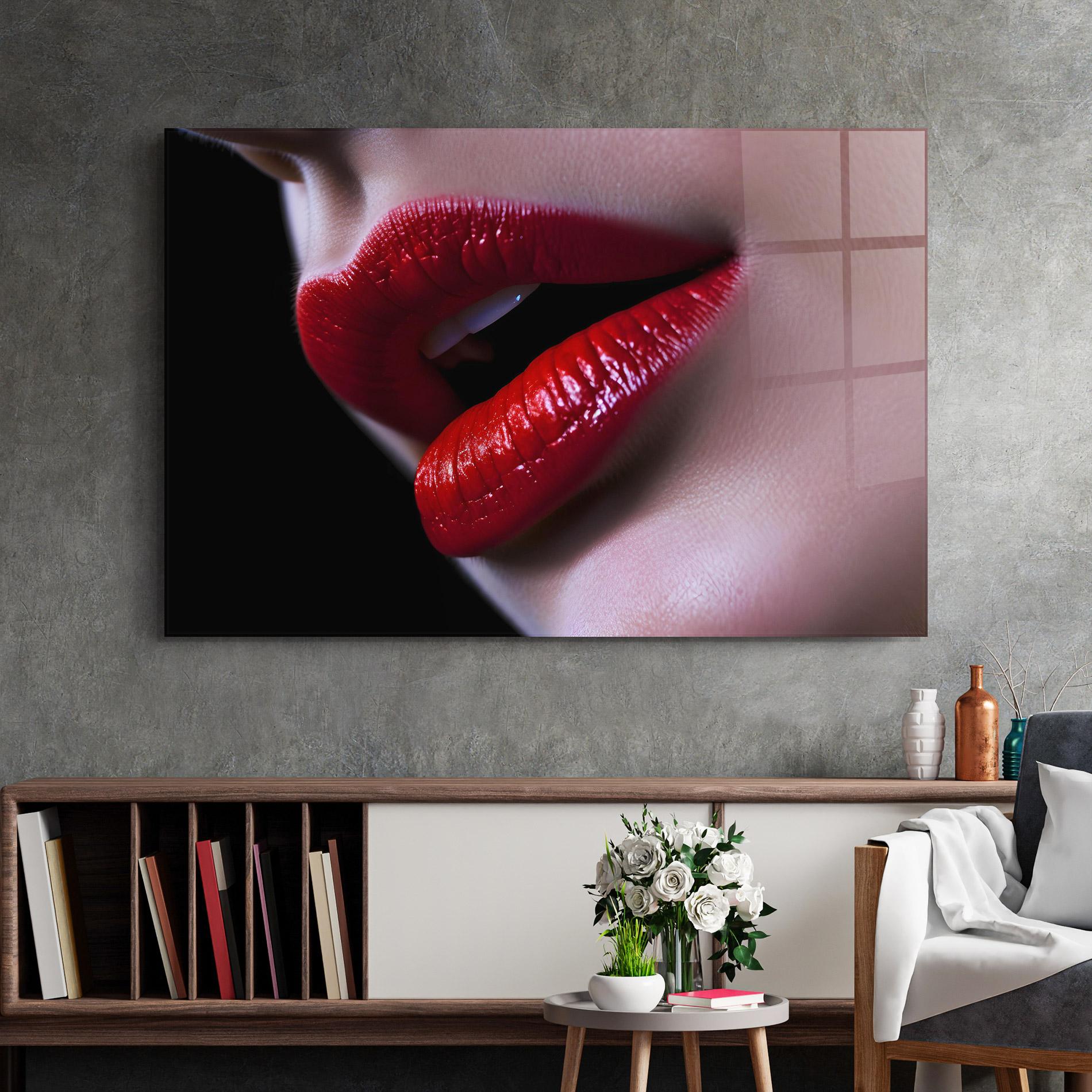 Üvegkép Close Up Woman mockup 2