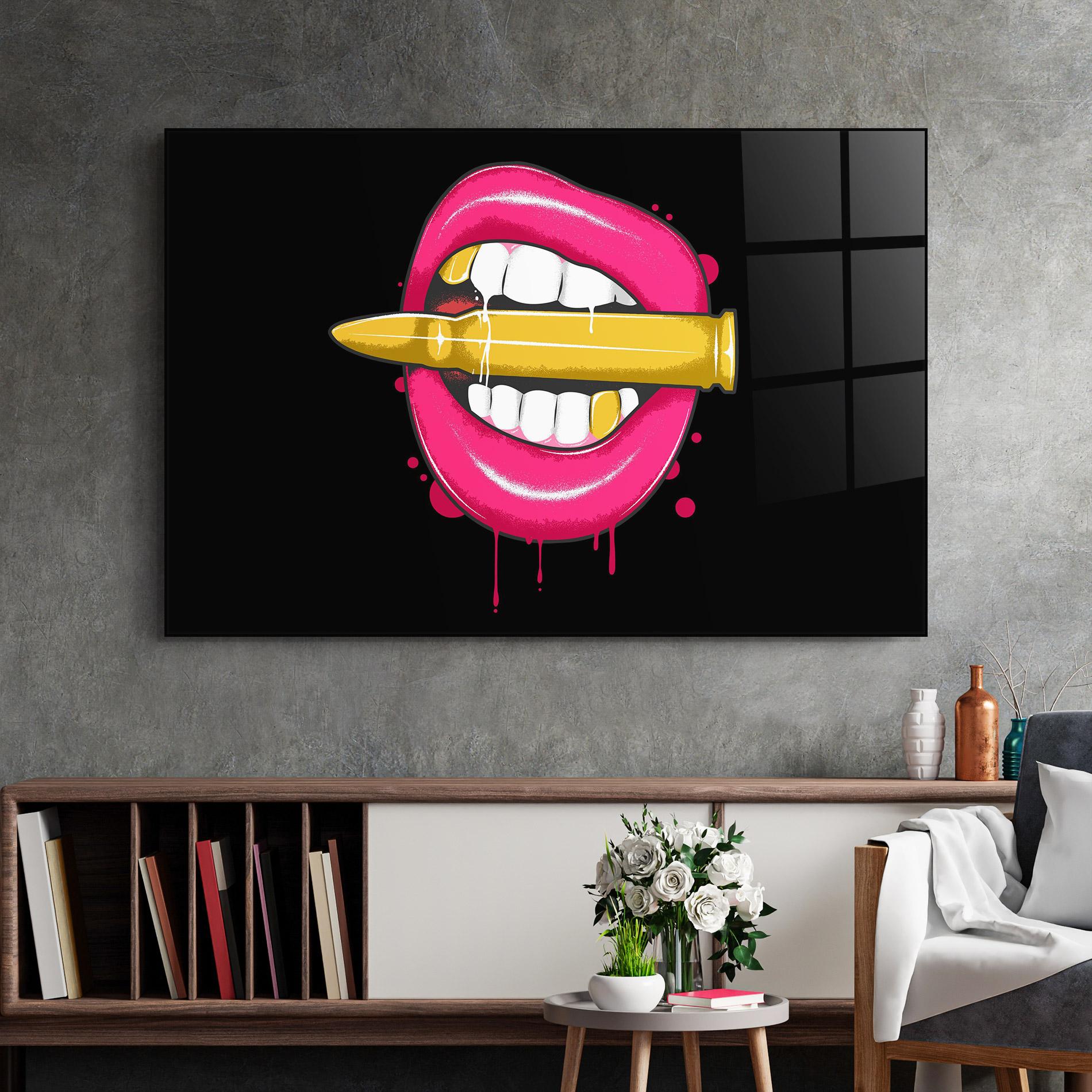 Üvegkép Pink Bullet Lips mockup 2