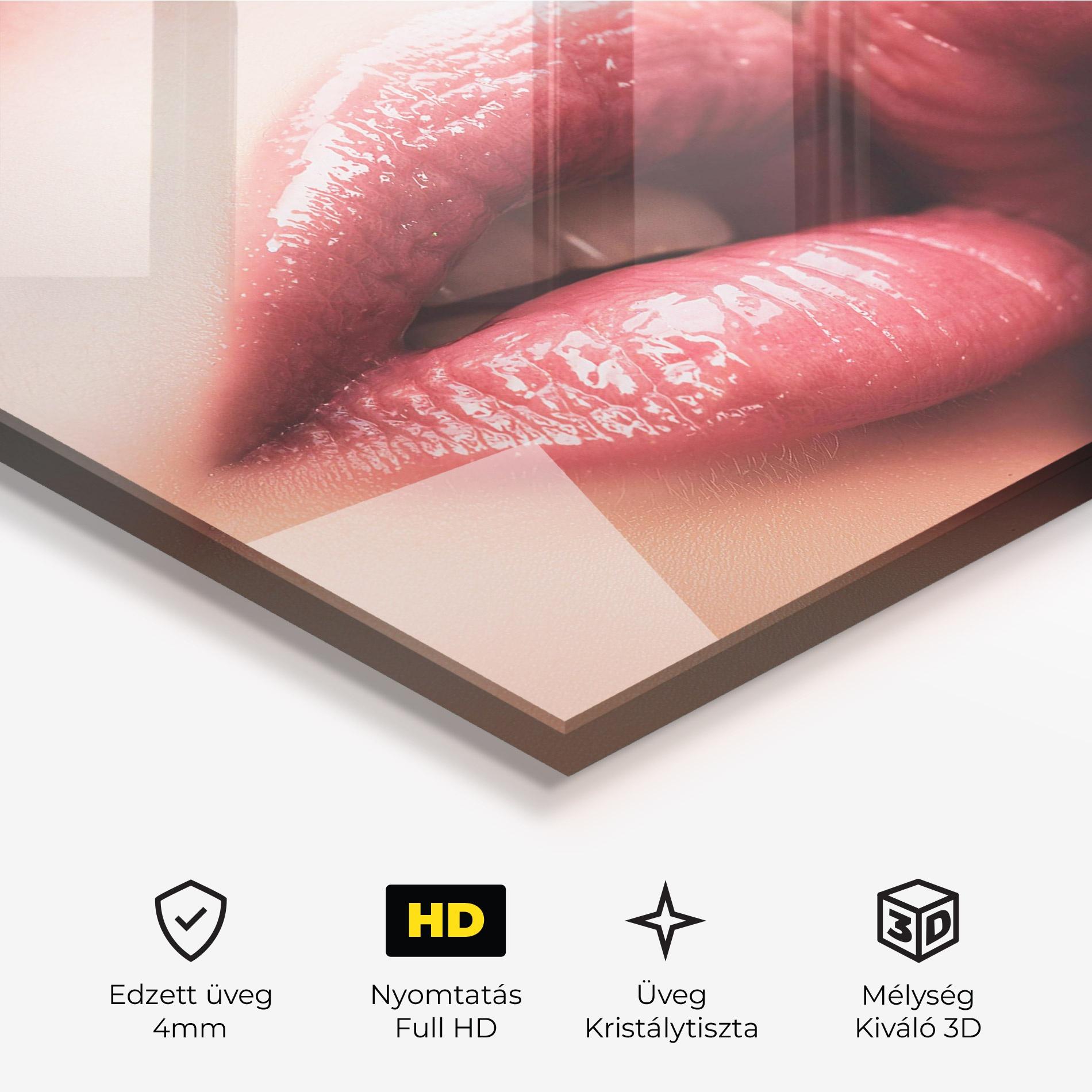 Üvegkép Beautiful Lips mockup 3