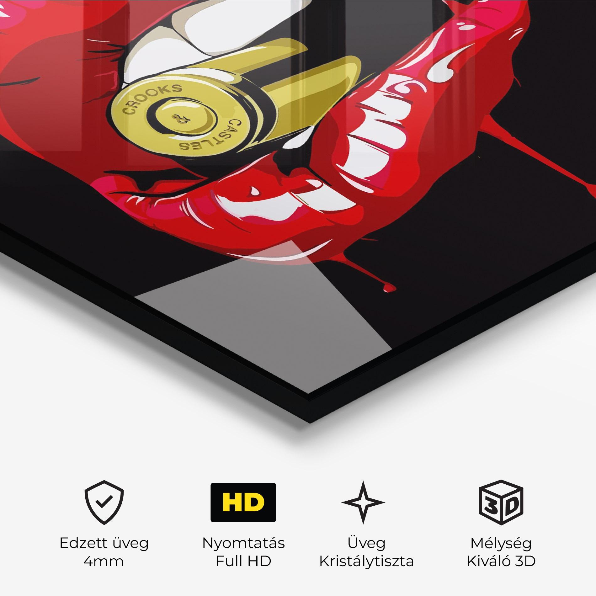 Üvegkép Bullet Lips mockup 3
