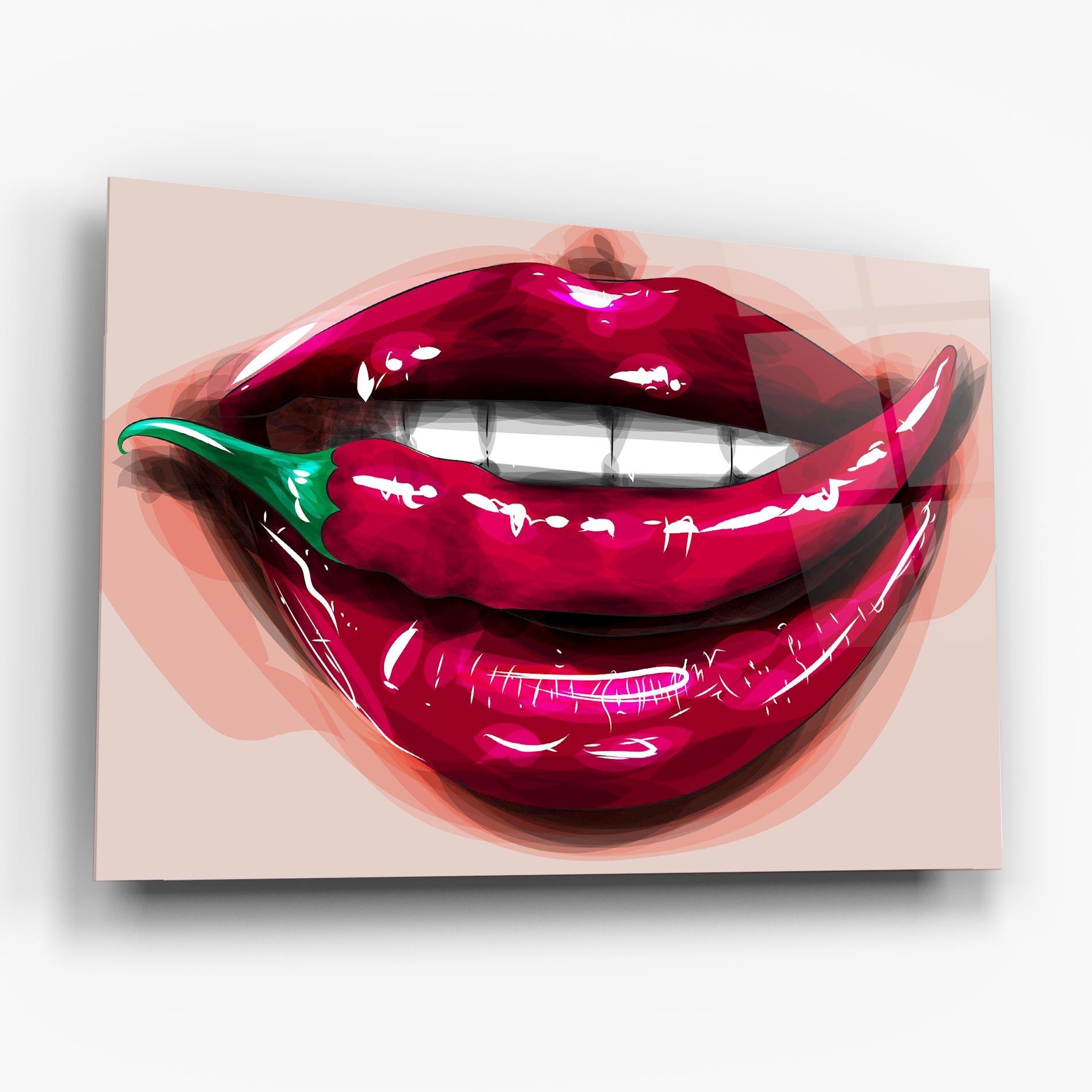 Üvegkép Chilli Lips mockup 6