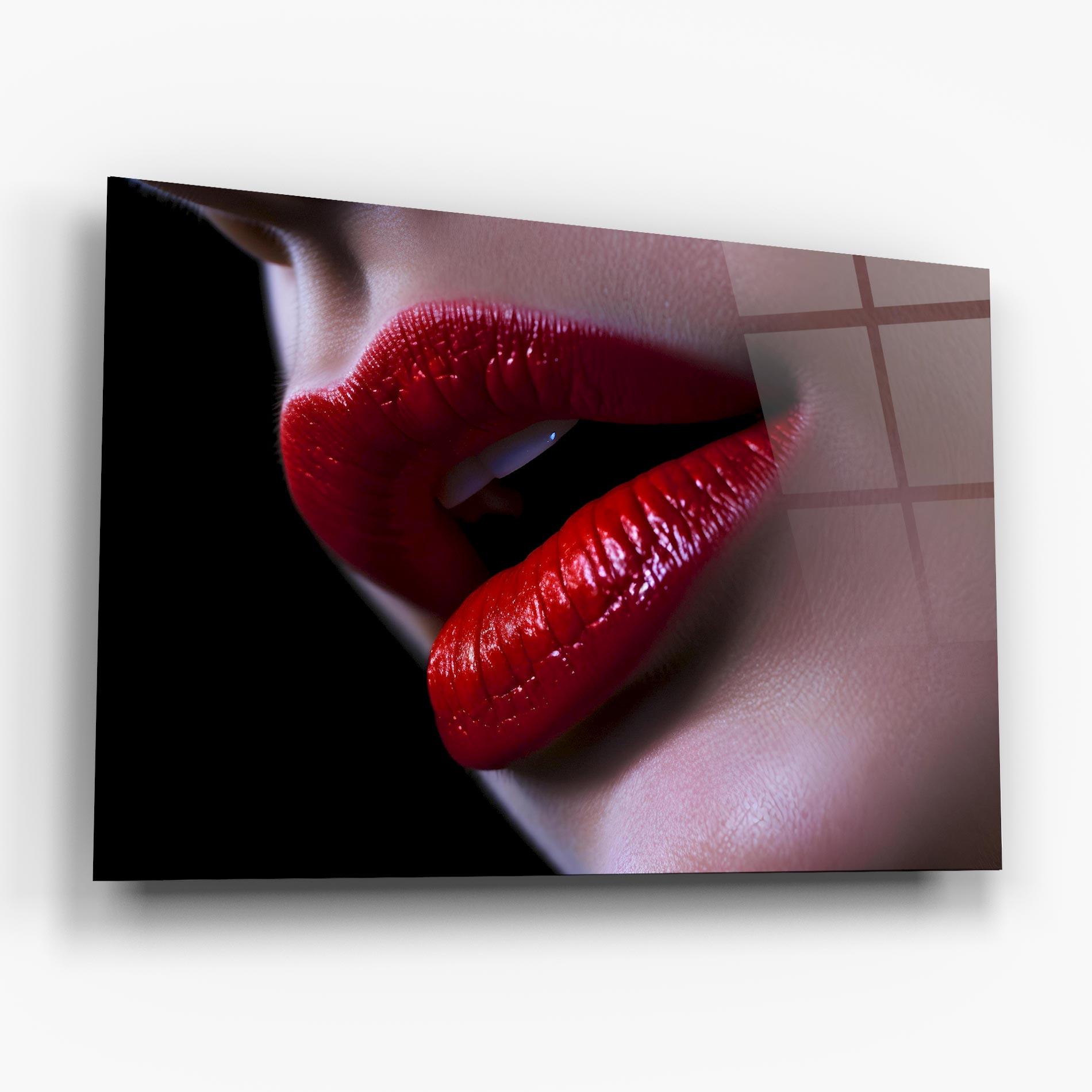 Üvegkép Close Up Woman mockup 6