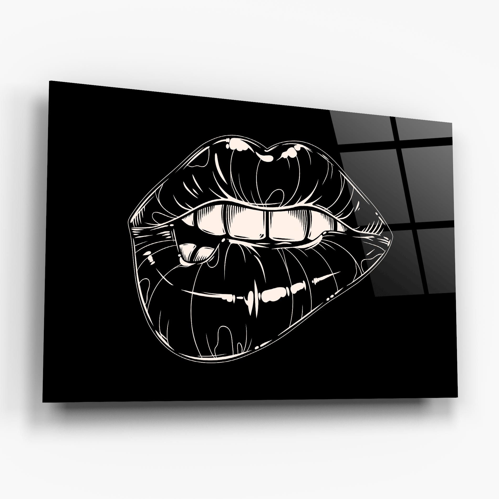 Lips On Black Art mockup 6