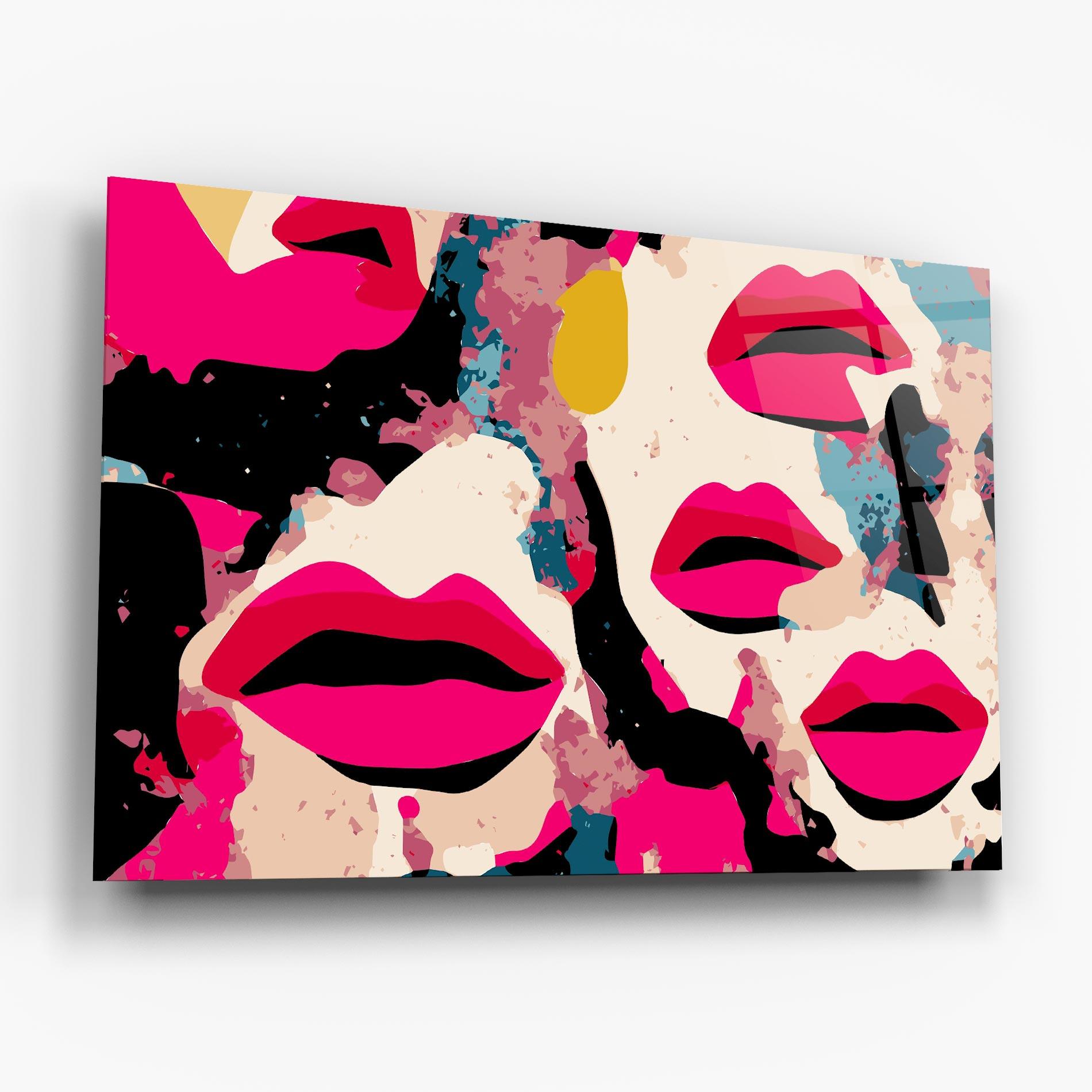 Üvegkép Pink Lips mockup 6