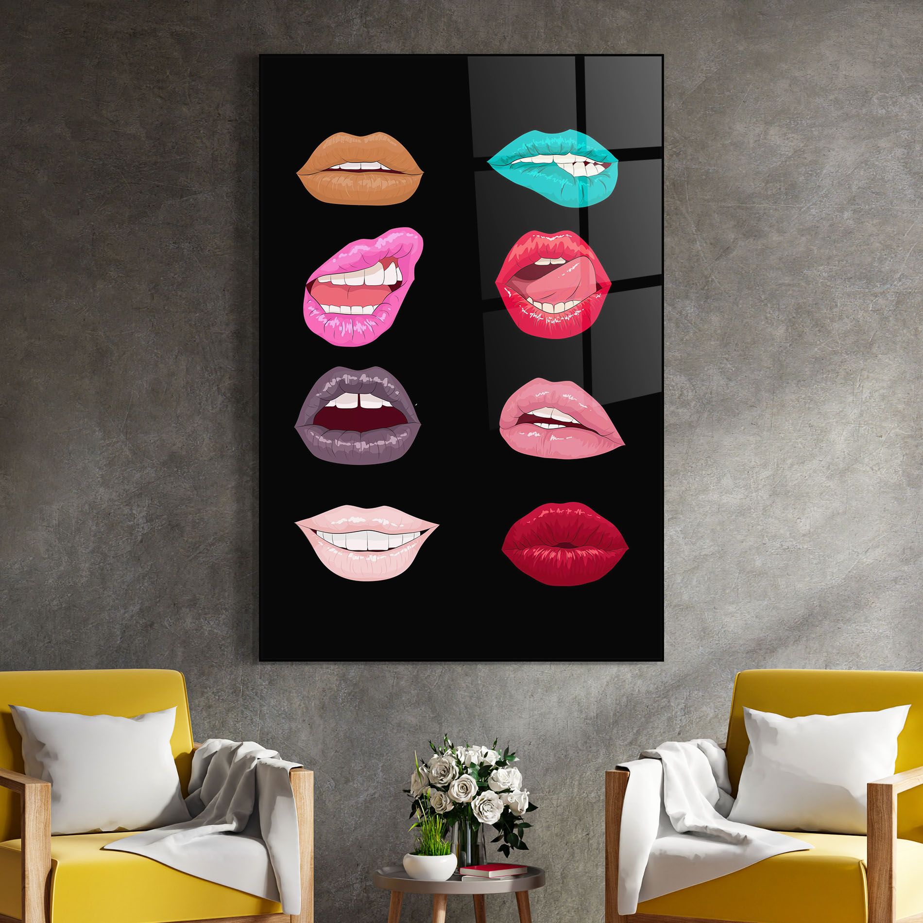 Colorful Lips mockup 4