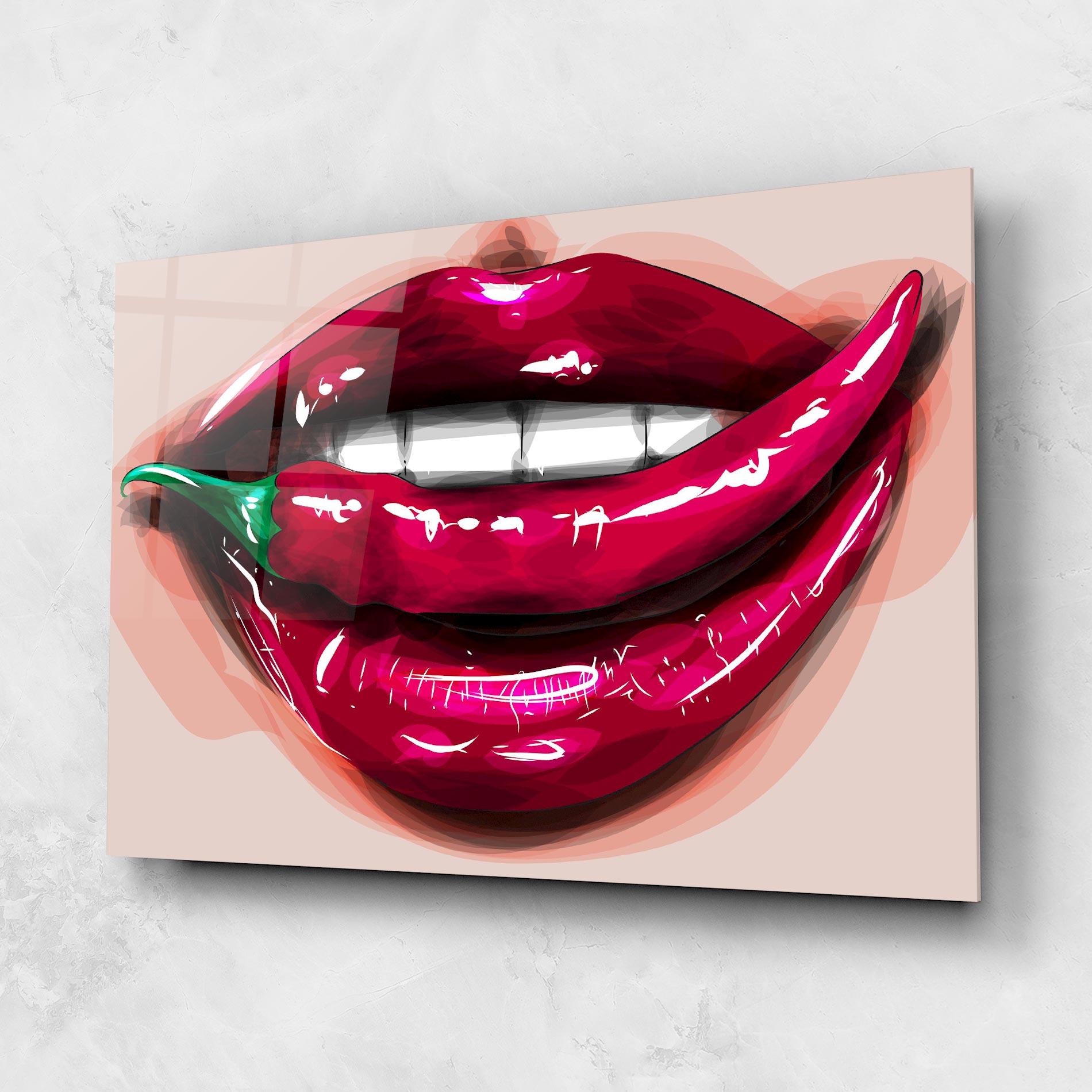 Üvegkép Chilli Lips mockup 1