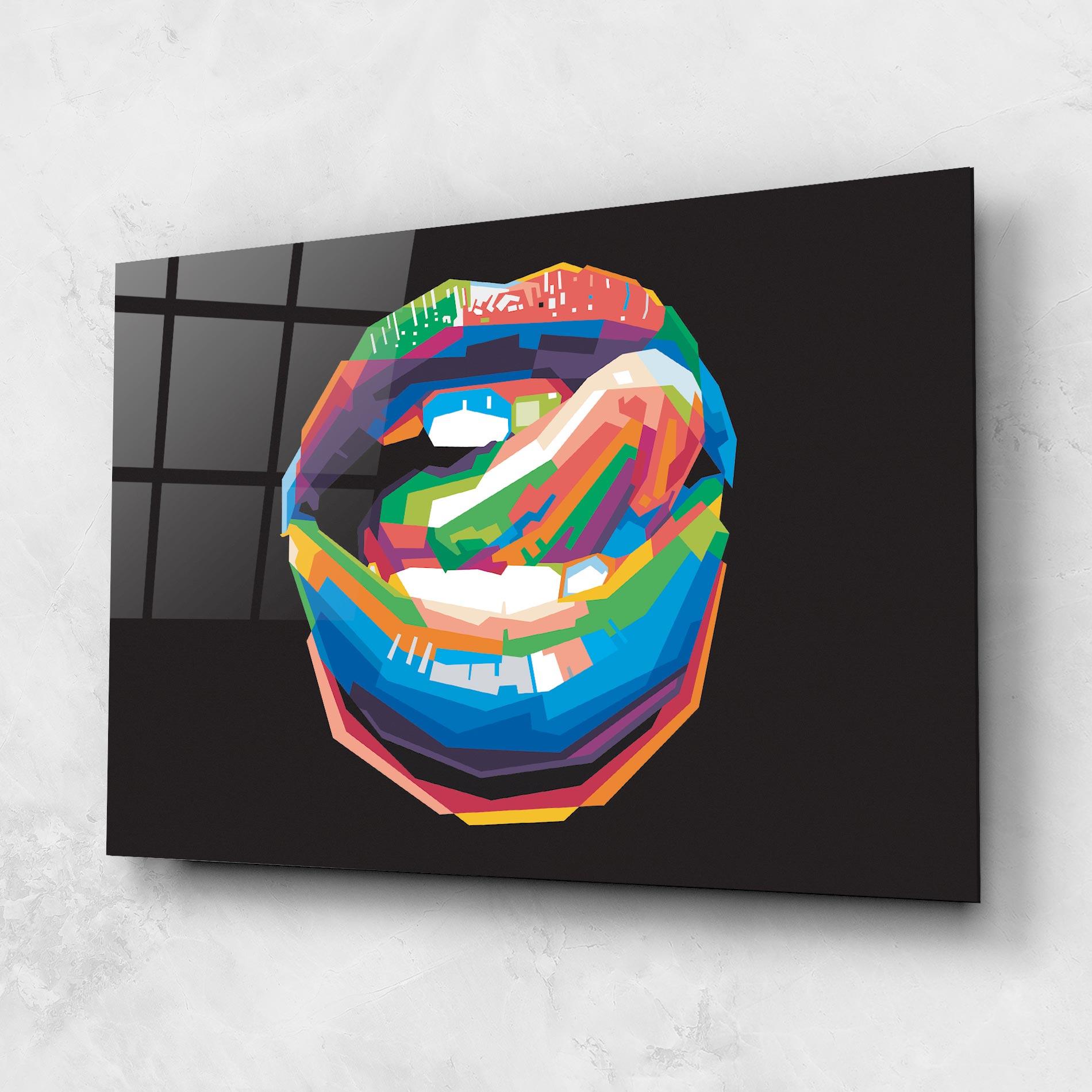 Üvegkép Lips Toungue mockup 1