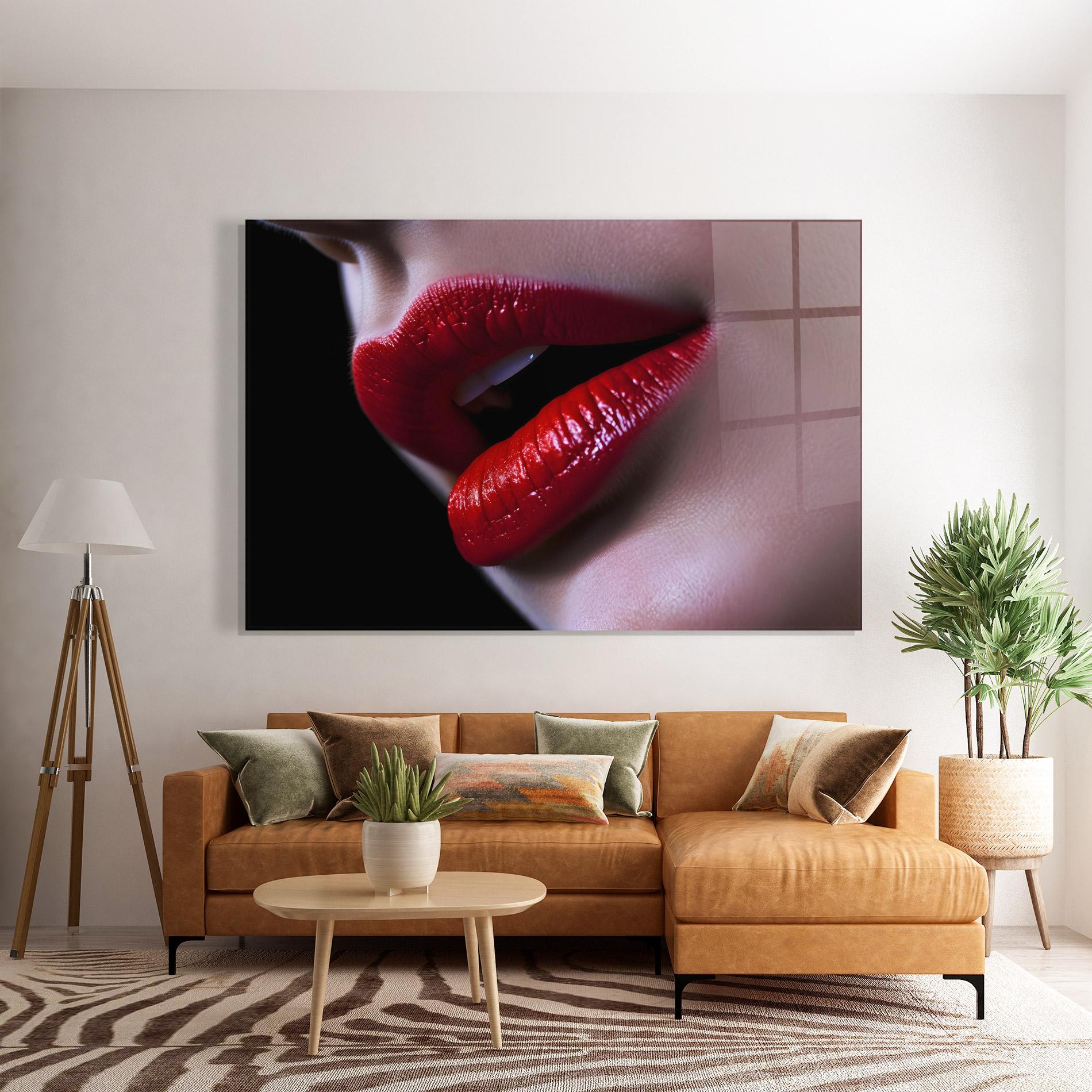 Üvegkép Close Up Woman mockup 7