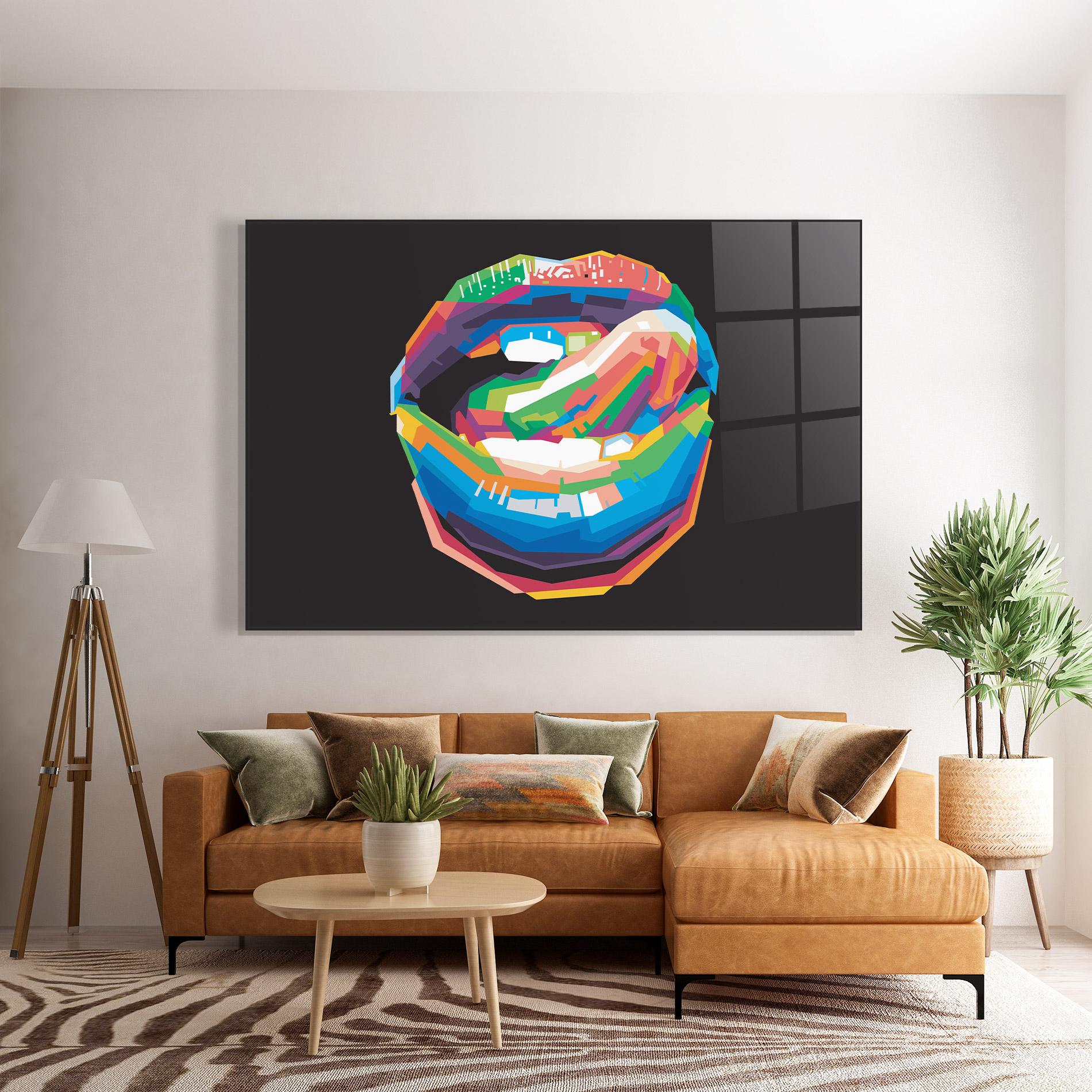 Üvegkép Lips Toungue mockup 7