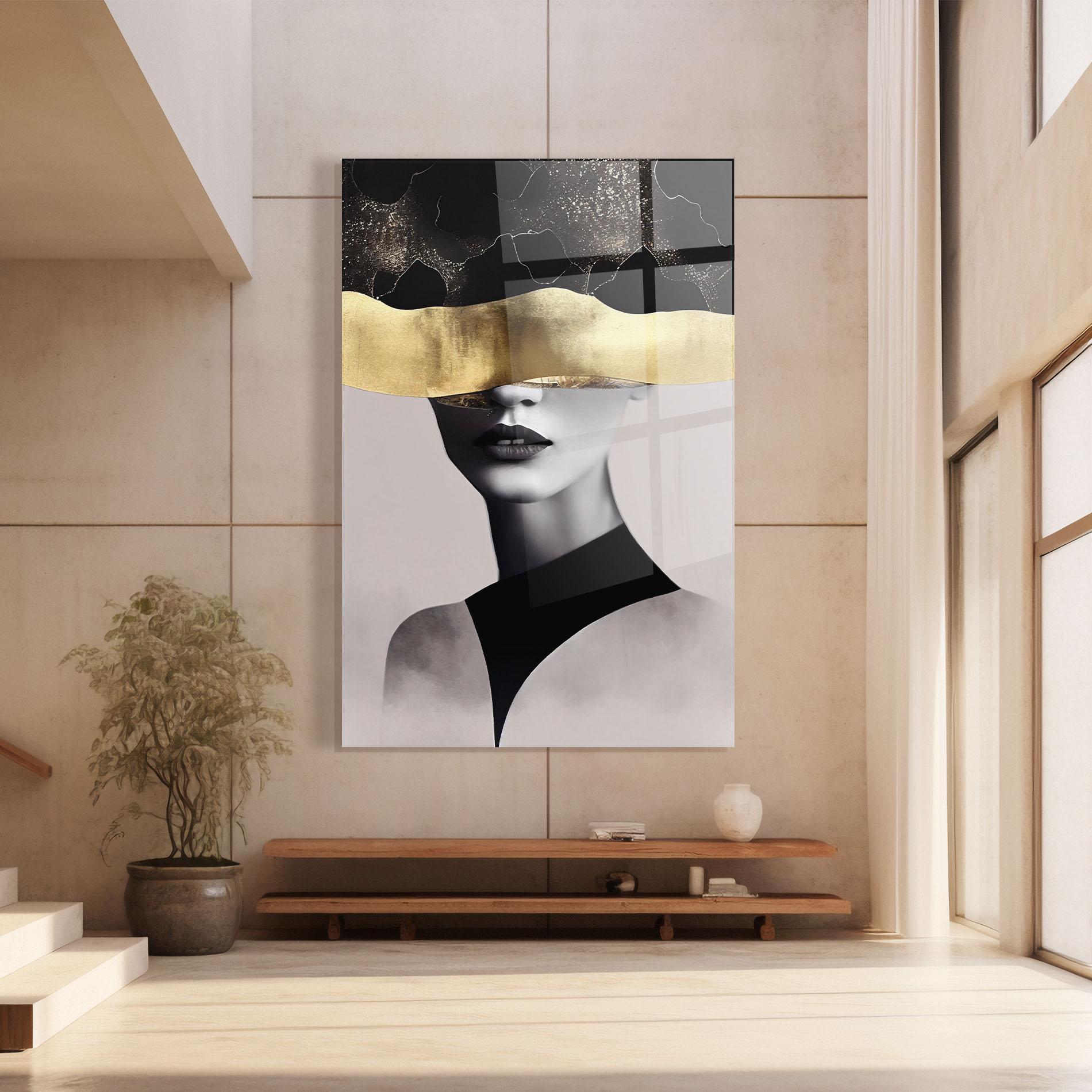 Üvegkép Grey Lips mockup 8