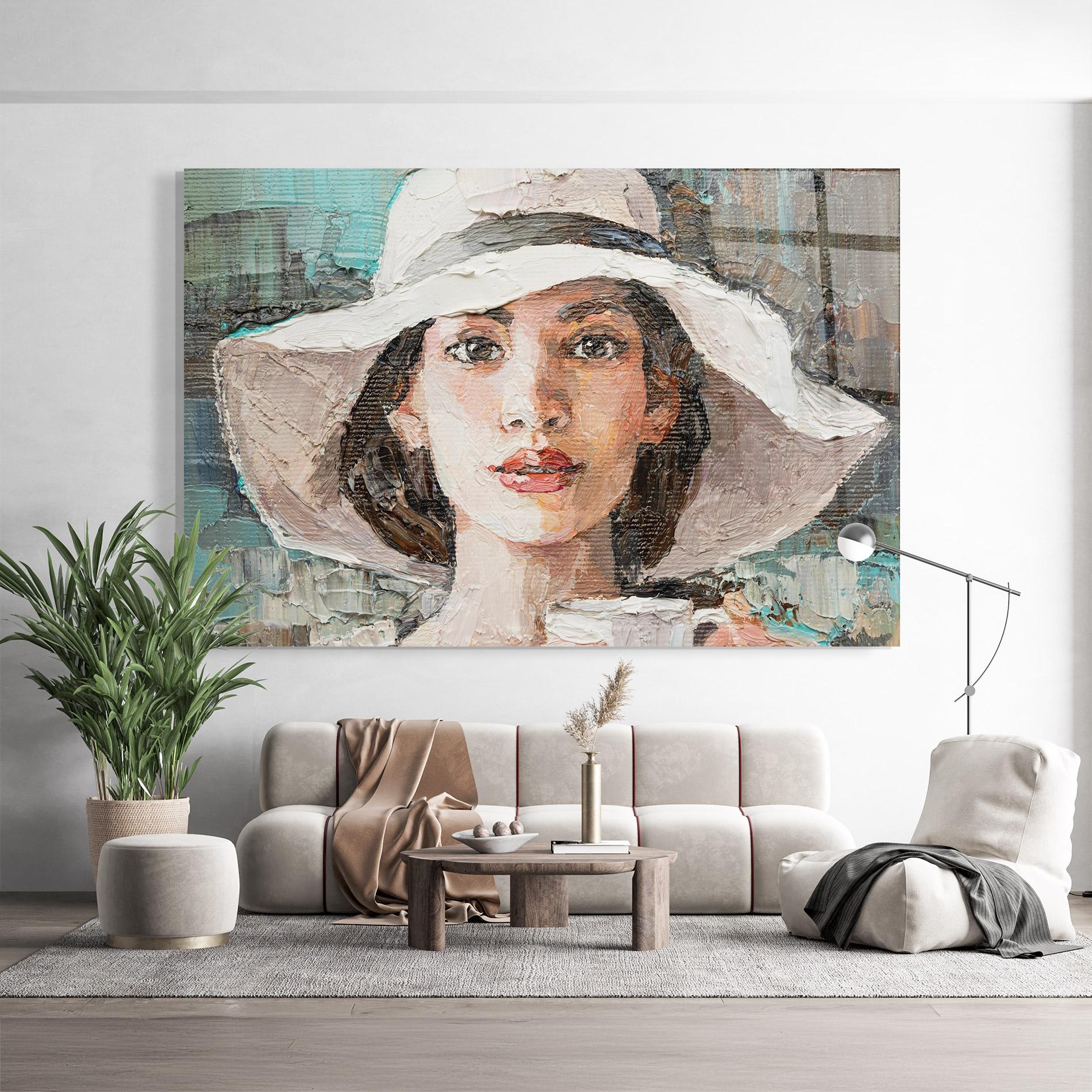 Üvegkép White Lady mockup 9