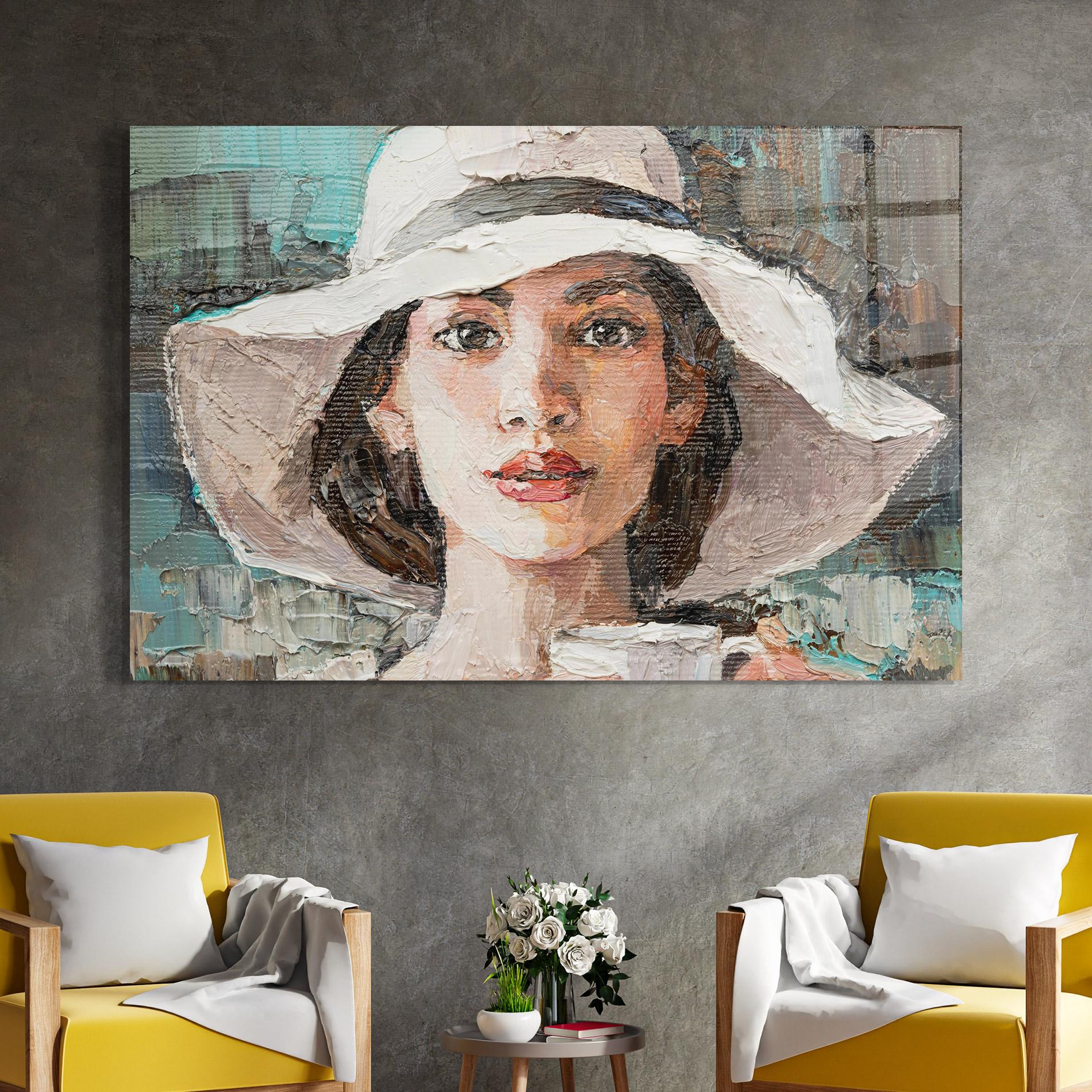 Üvegkép White Lady mockup 4