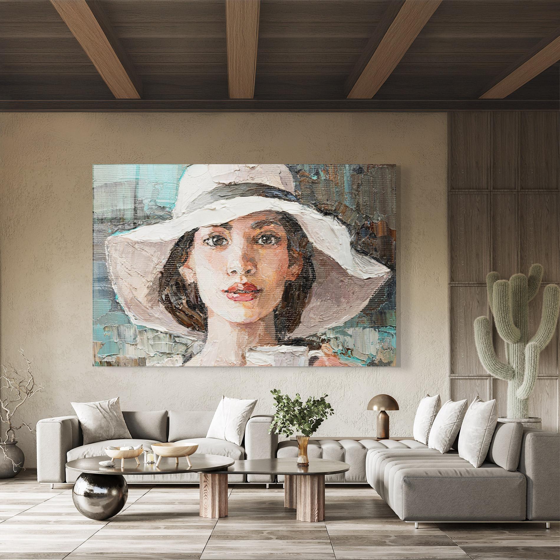 Üvegkép White Lady mockup 8