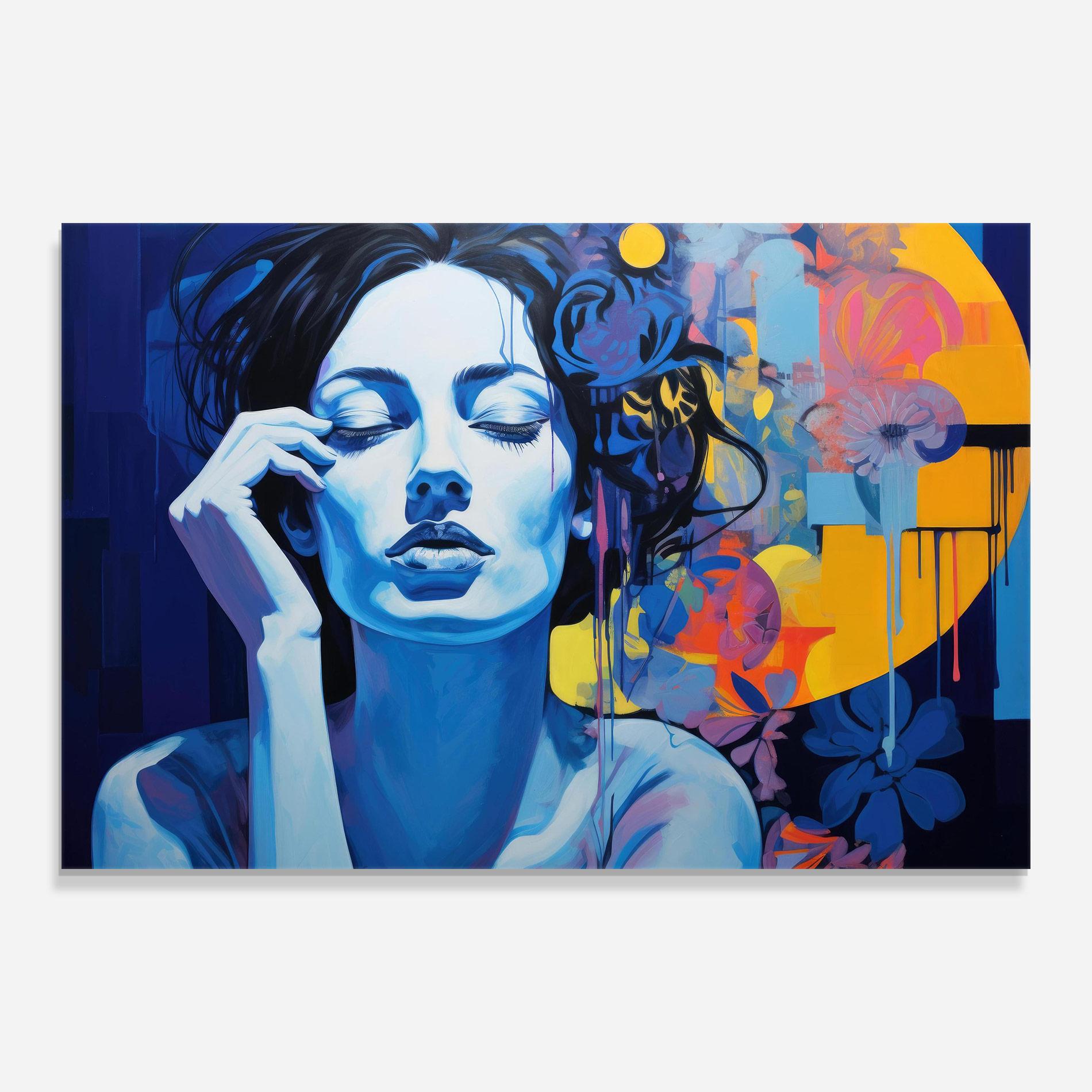 Üvegkép Photographic Blue Image mockup 0