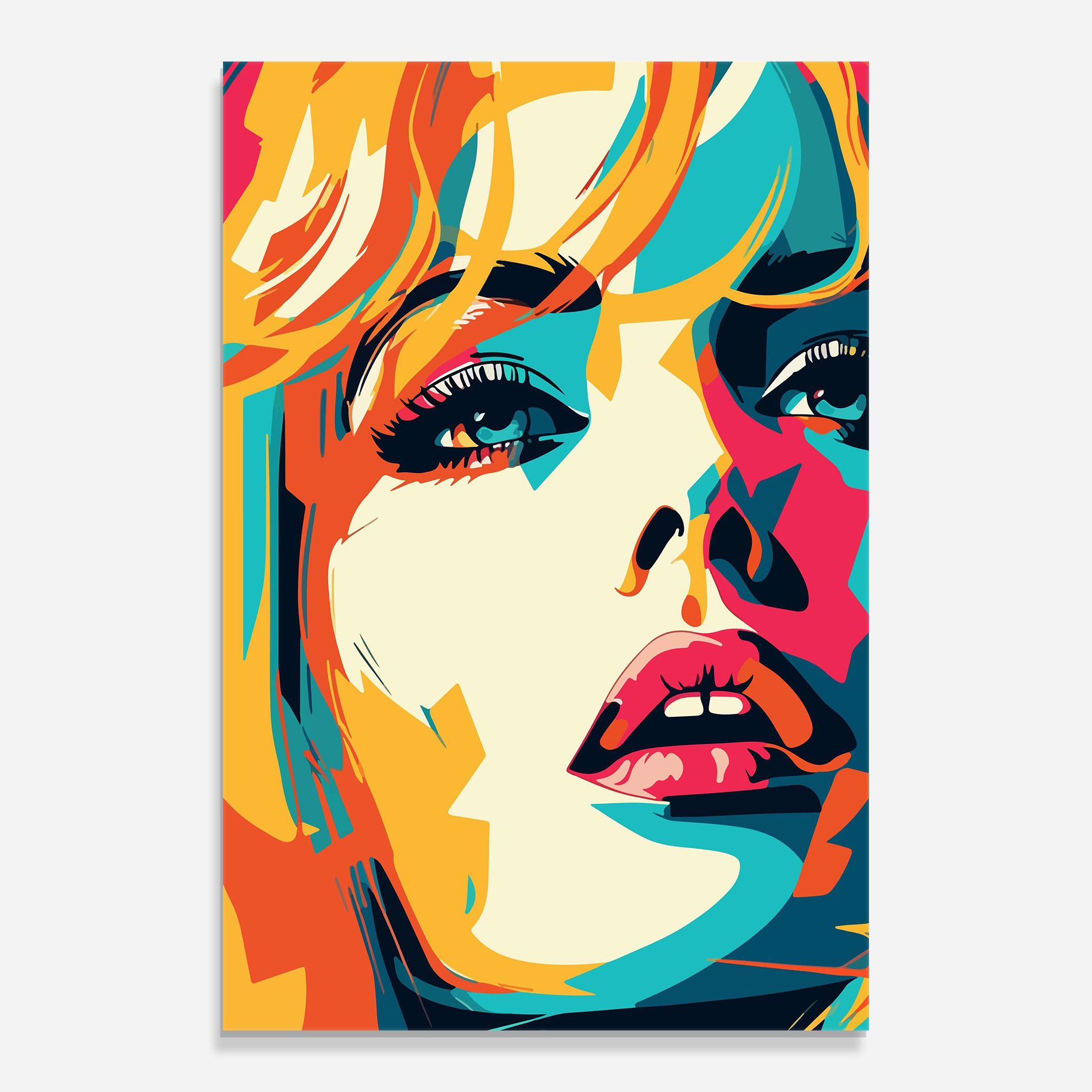 Blonde Girl Portrait mockup 0