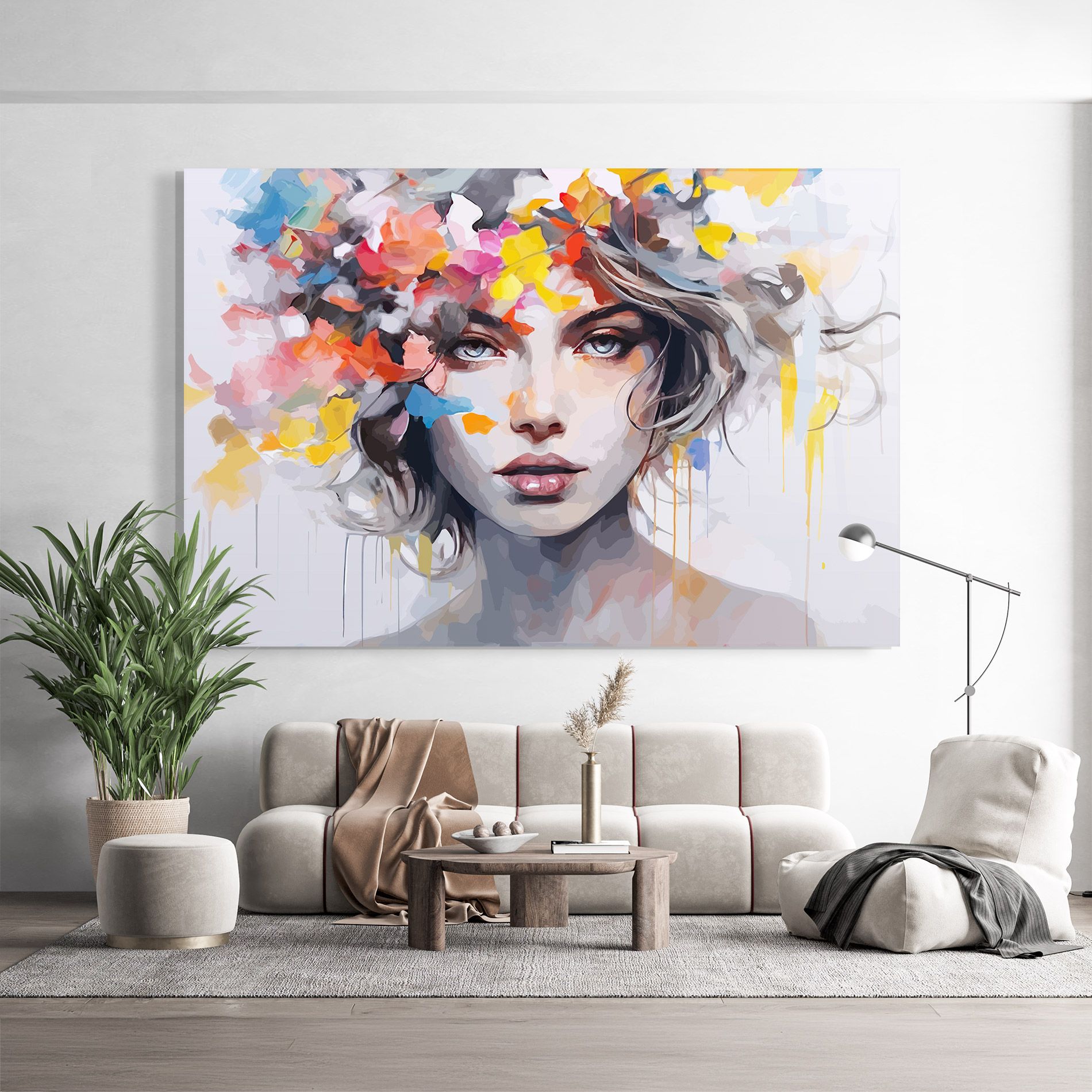 Colorful Hair Portrait mockup 9