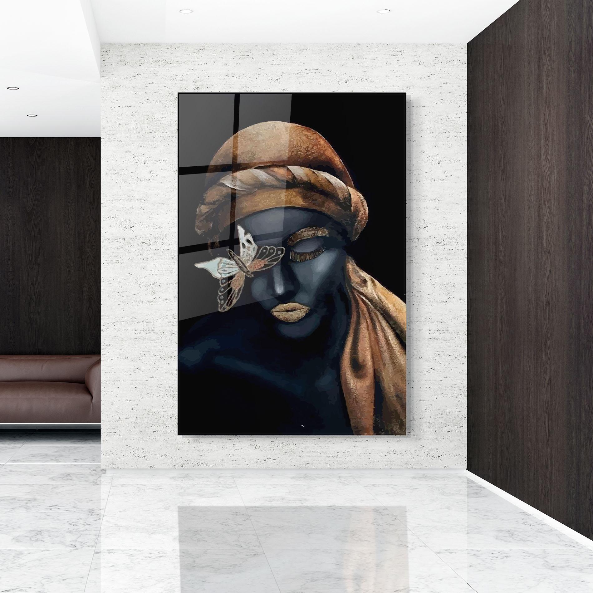 Üvegkép Butterfly Lady mockup 9