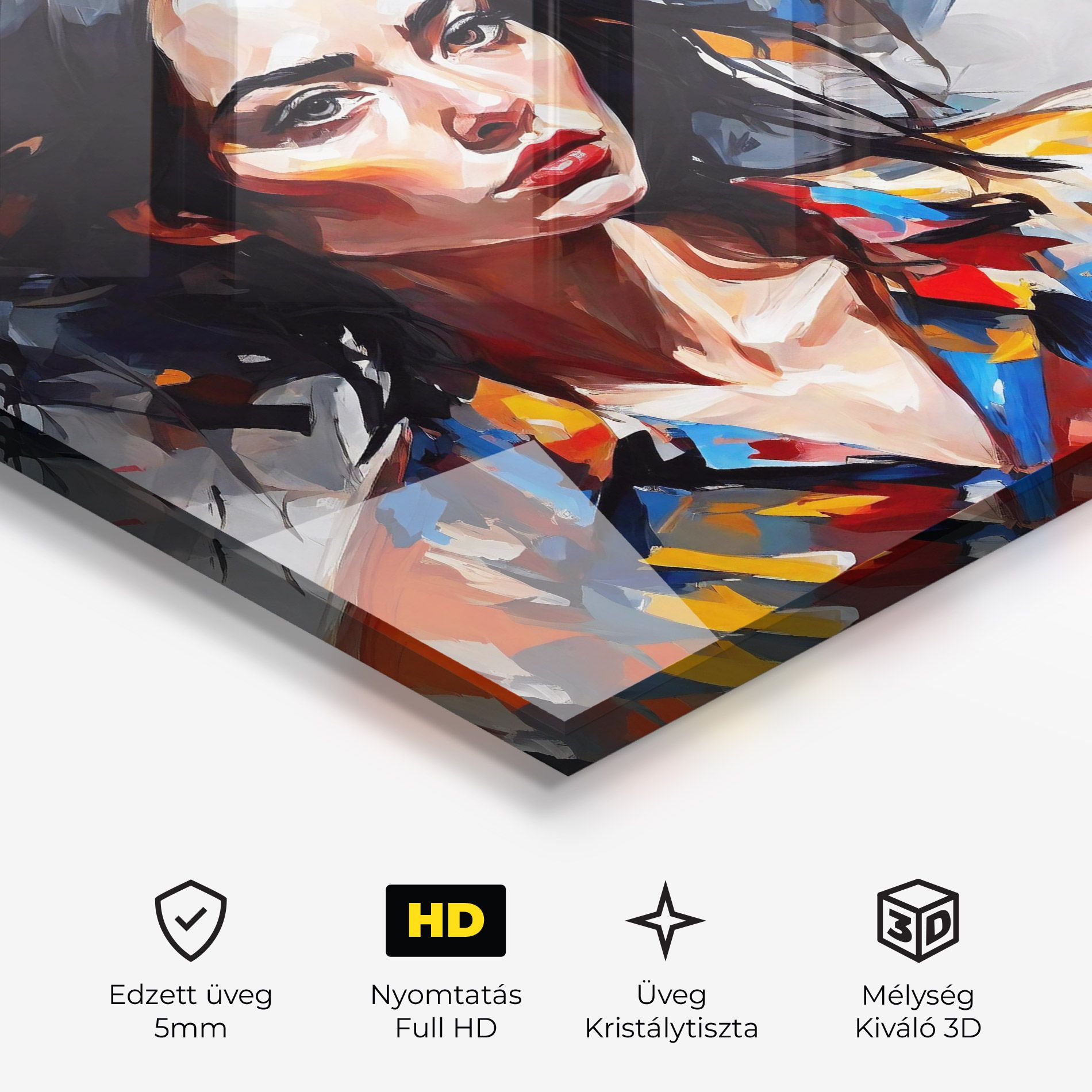 Artistic Oil Woman mockup 3
