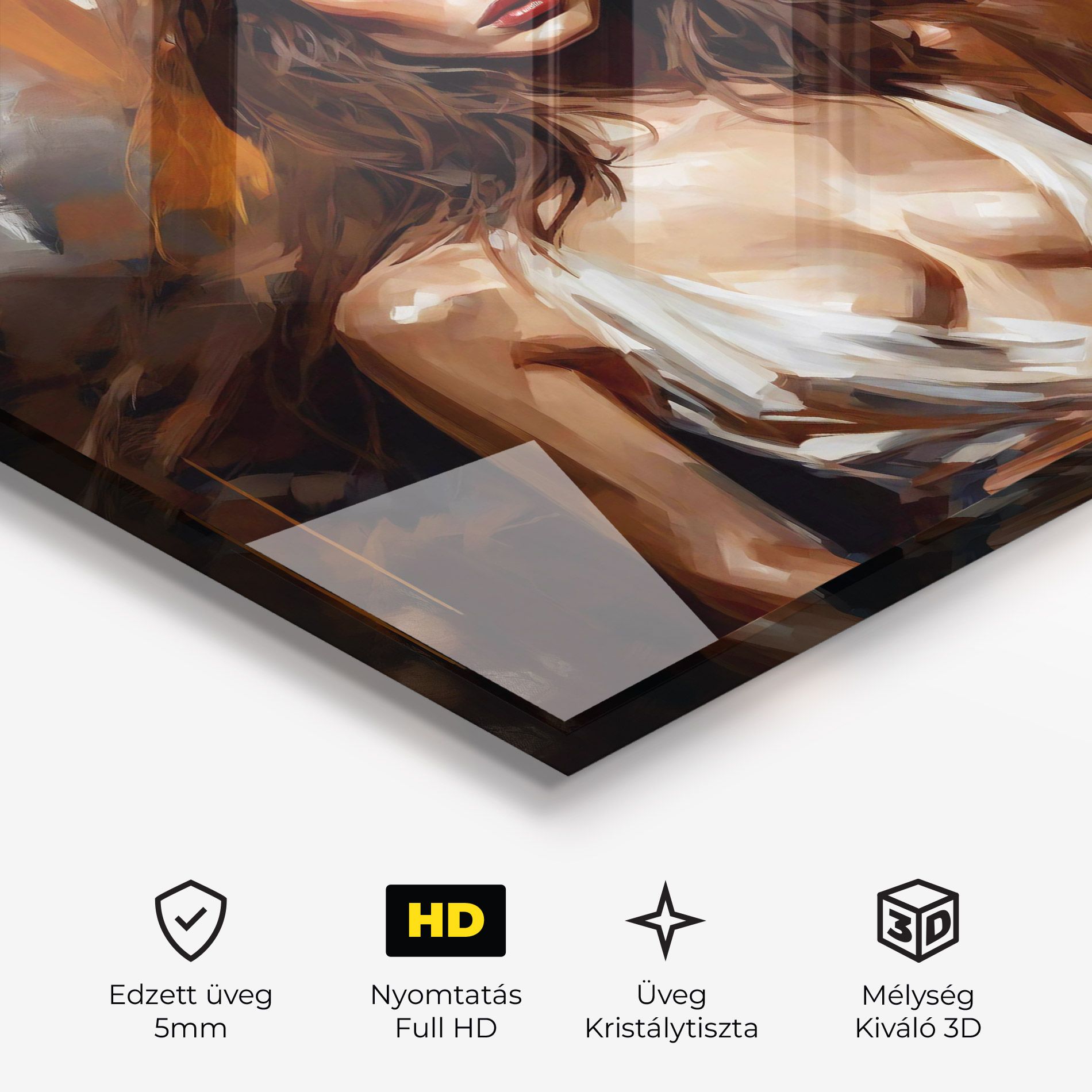 Long Brown Hair Woman mockup 3