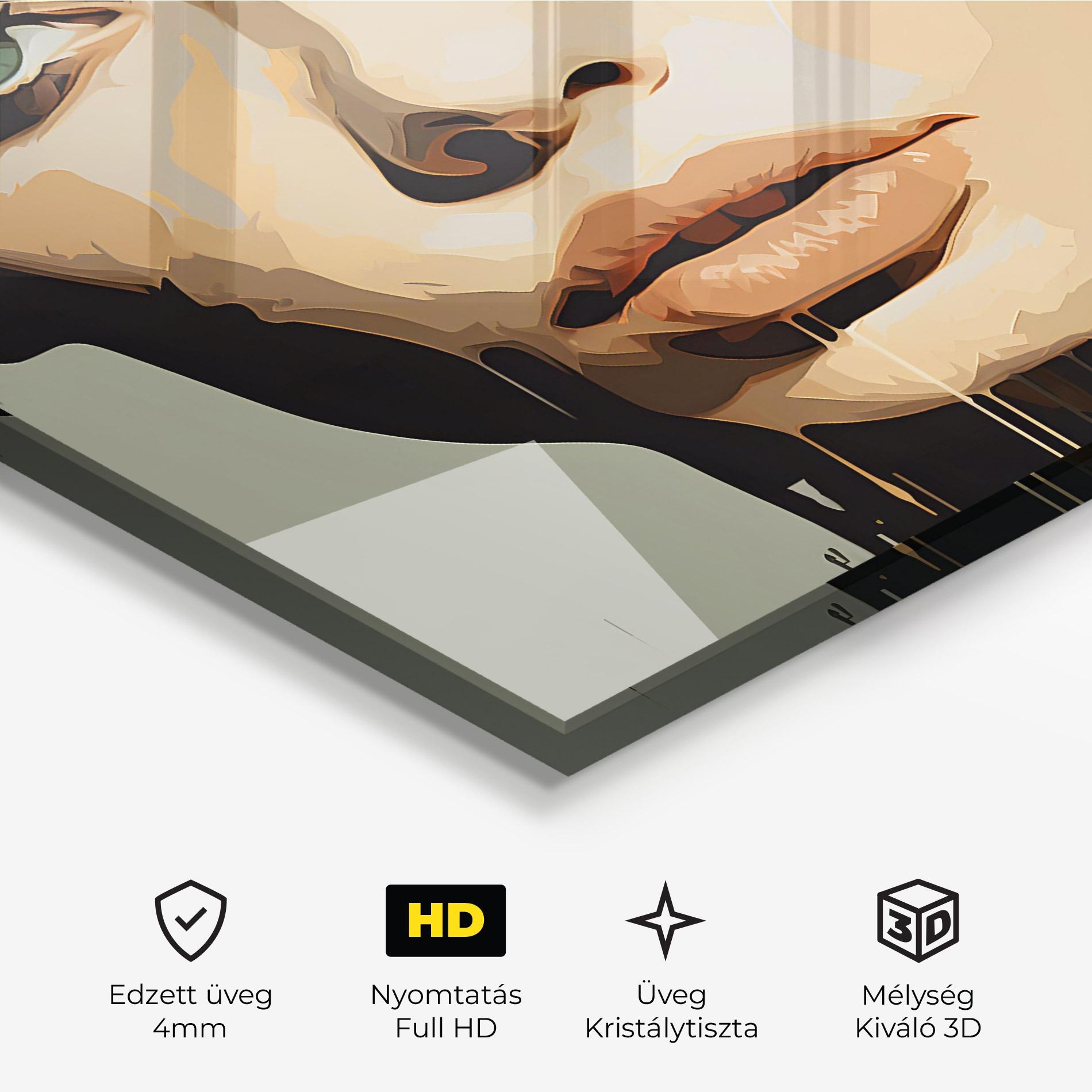 Üvegkép Apologetic Face mockup 3