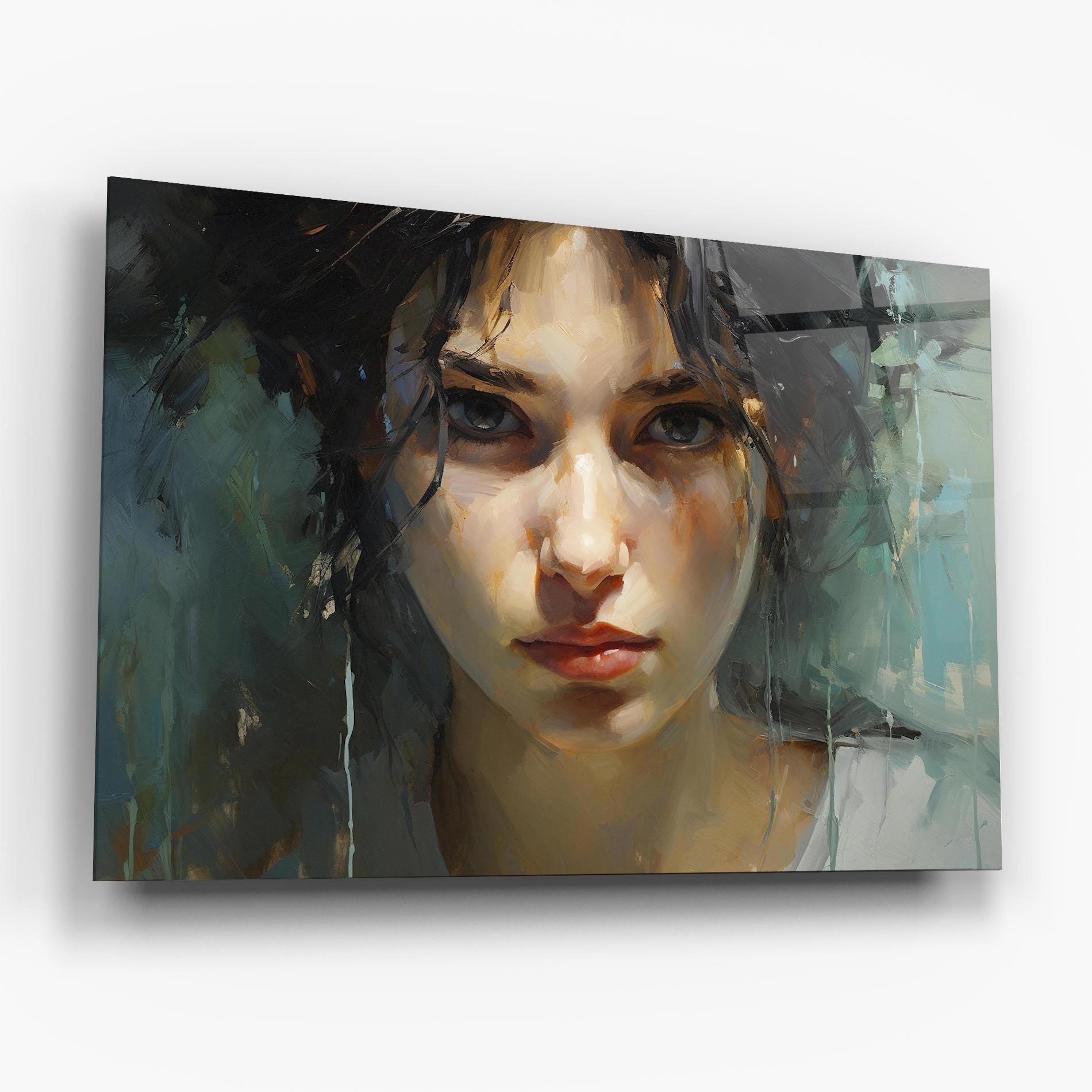 Üvegkép Intense Portrait mockup 6