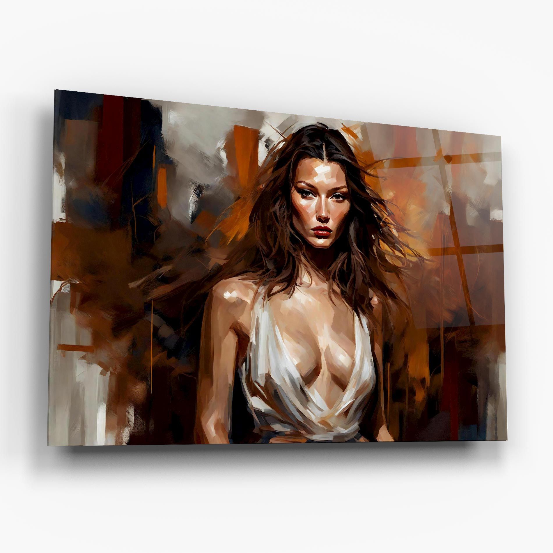 Long Brown Hair Woman mockup 6