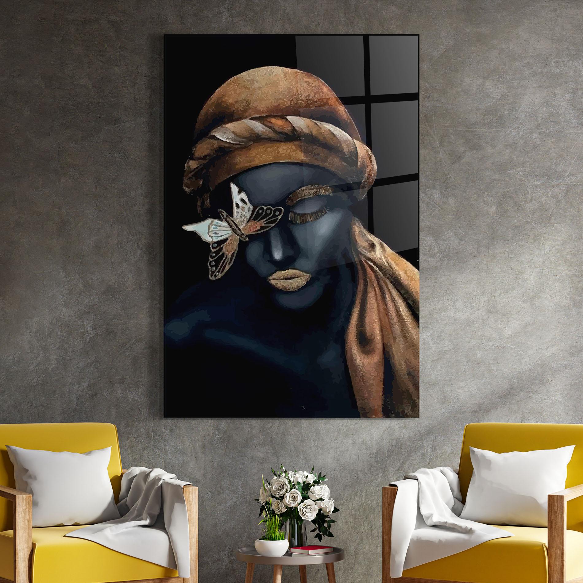 Üvegkép Butterfly Lady mockup 4