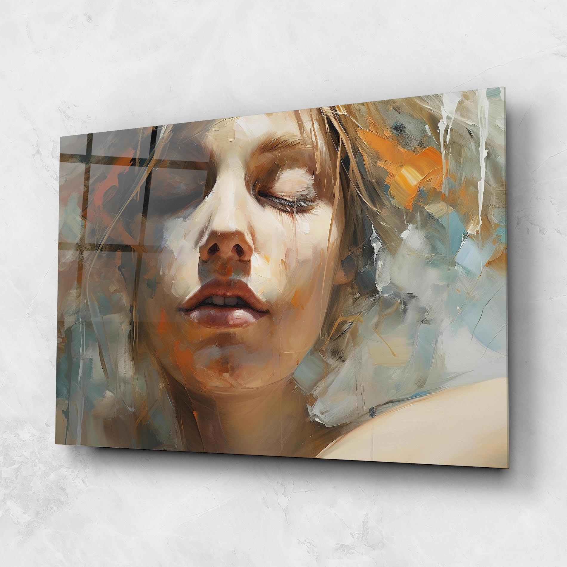Üvegkép Emotive Brushstrokes mockup 1