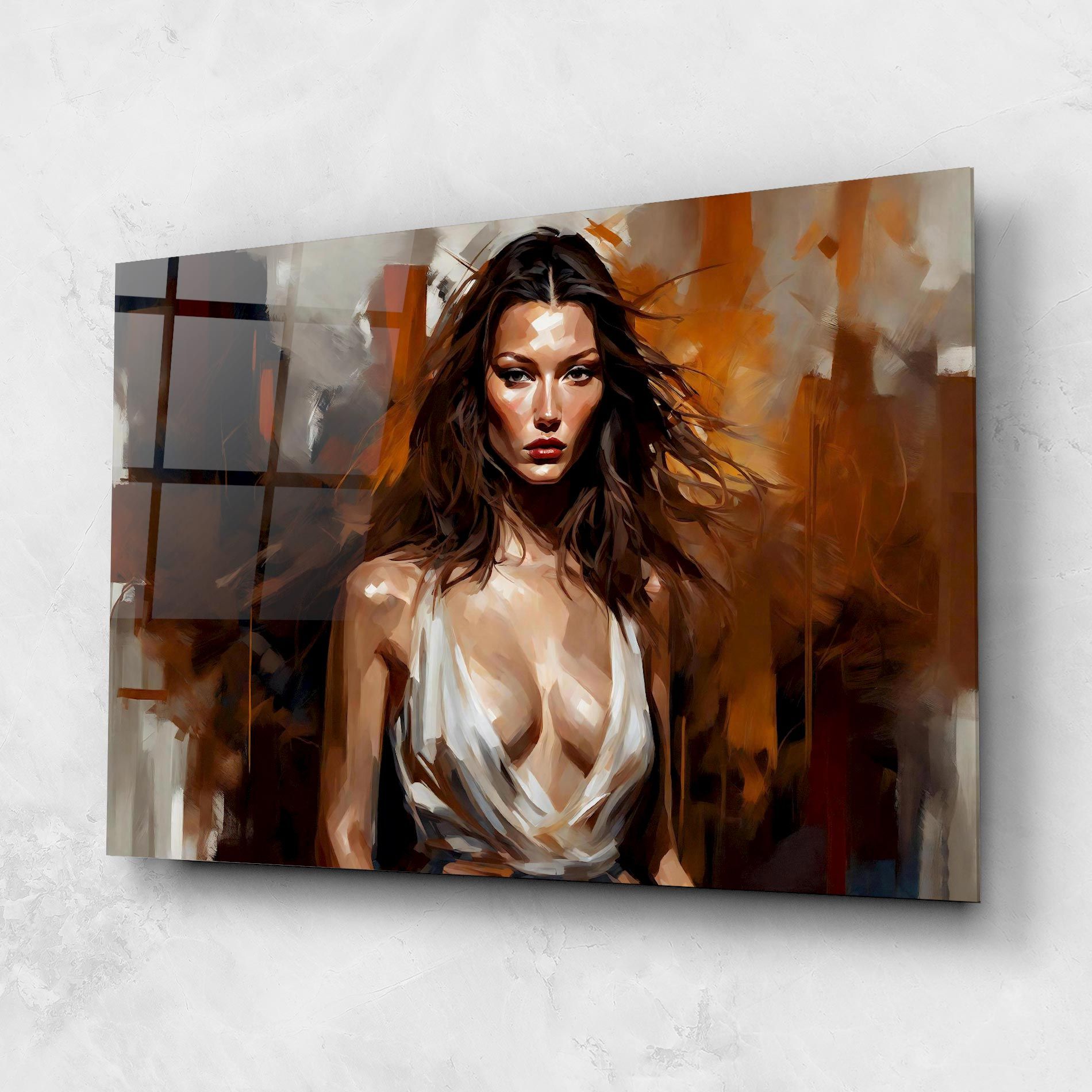 Long Brown Hair Woman mockup 1