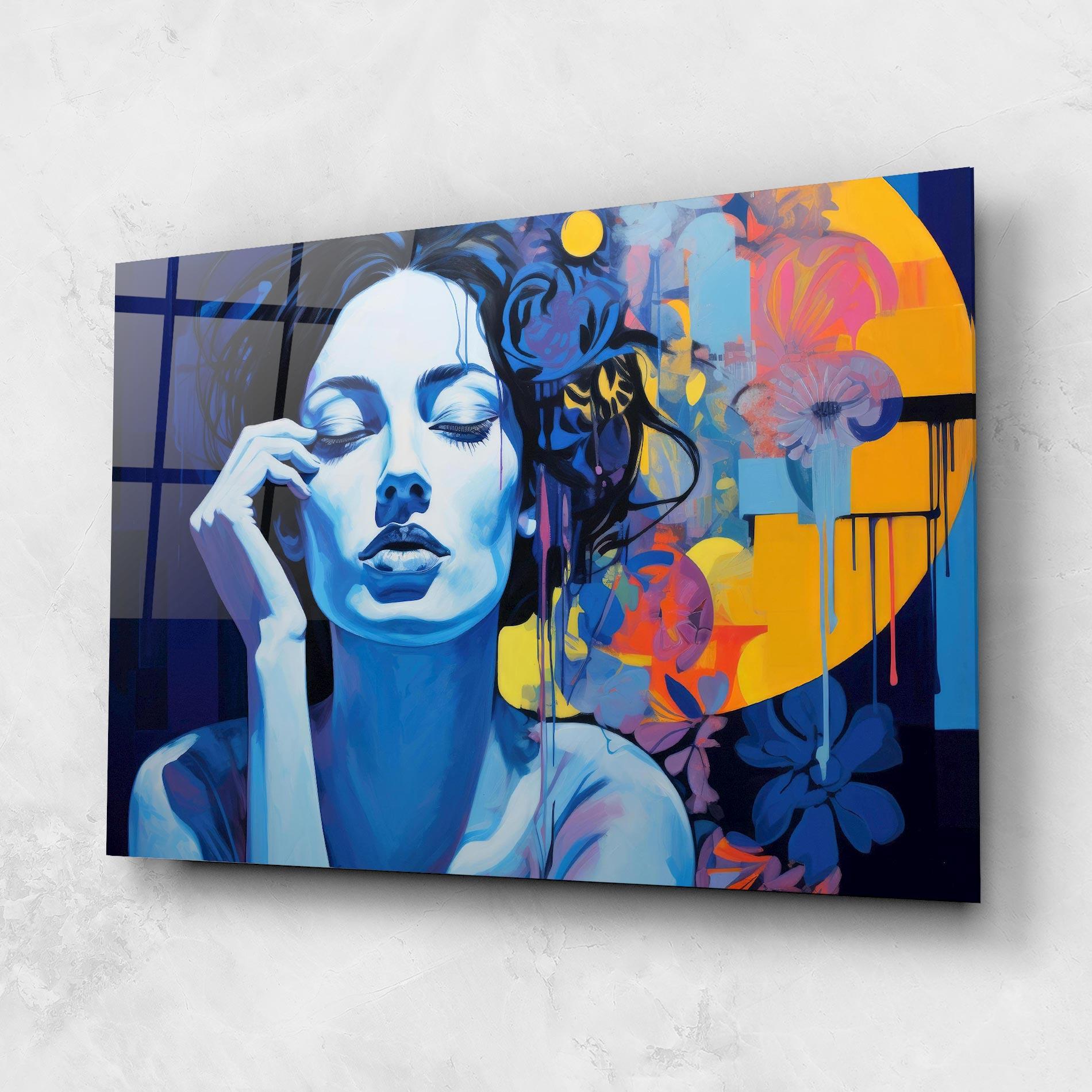 Üvegkép Photographic Blue Image mockup 1