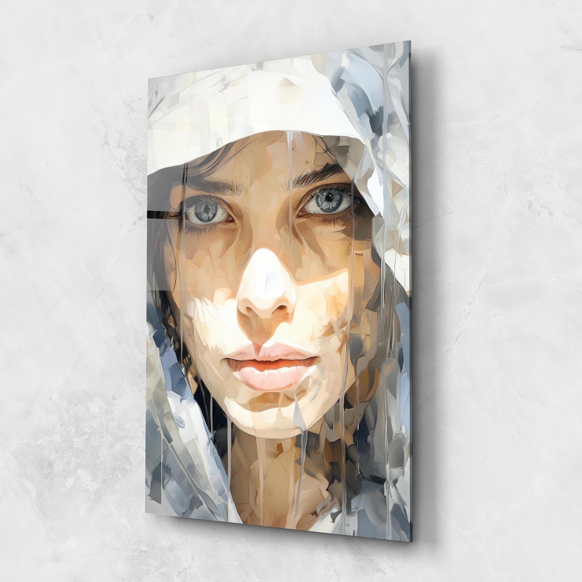 Üvegkép Close Up Portrait mockup 1